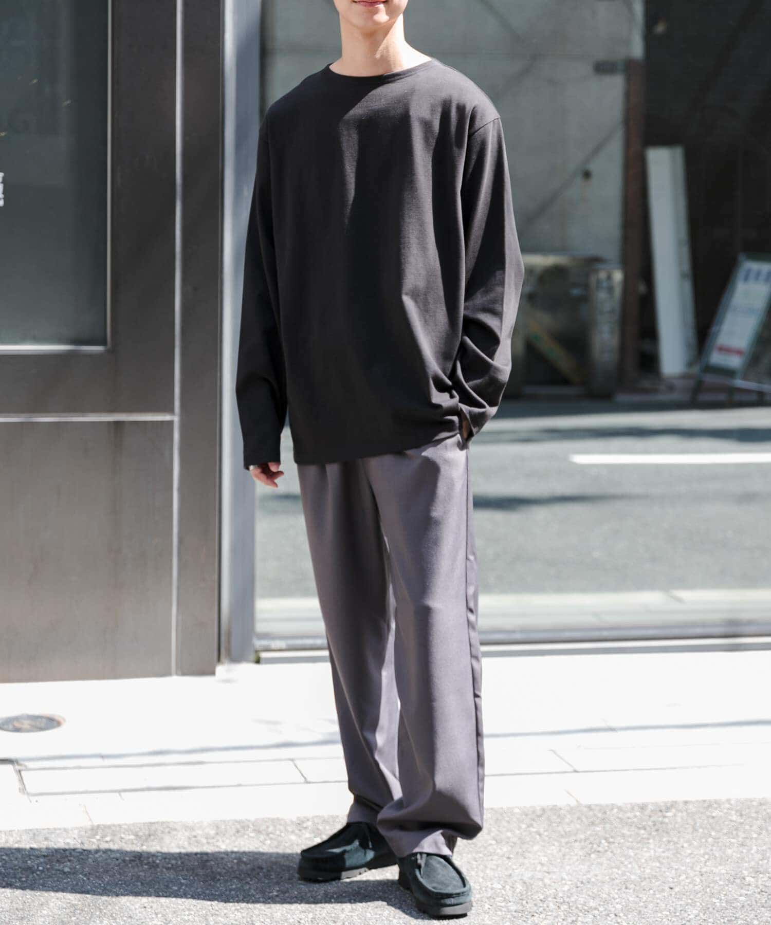 URBAN RESEARCH DOORS「FORK&SPOON　プレーンボートネックカットソー」|Tシャツ・カットソー|