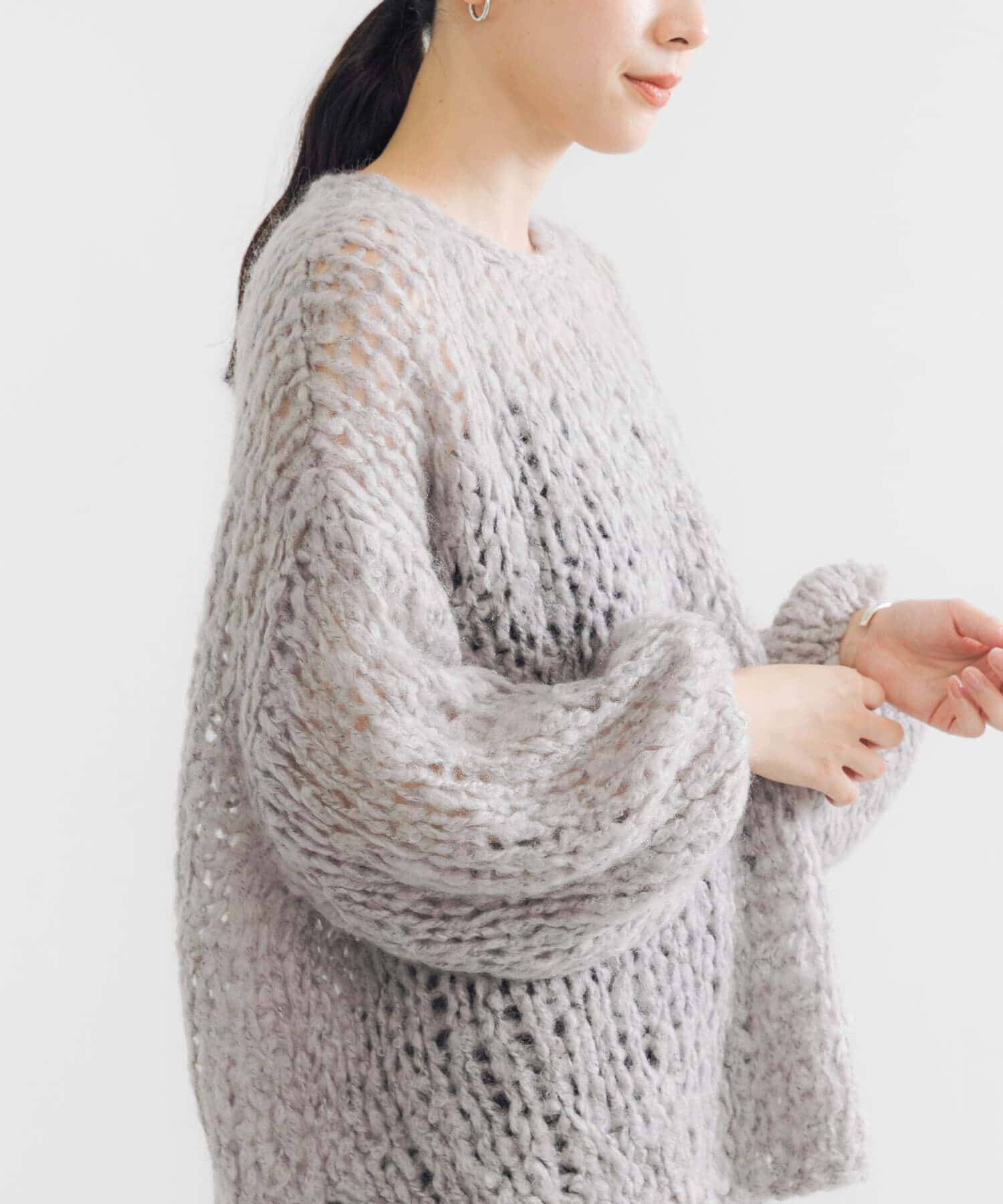 URBAN RESEARCH「モヘヤルーズハンドニット」|ニット・セーター|