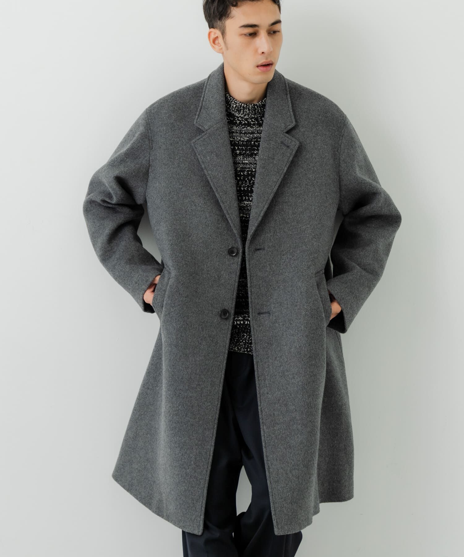URBAN RESEARCH「WOOL OVER CHESTER COAT」|チェスターコート|