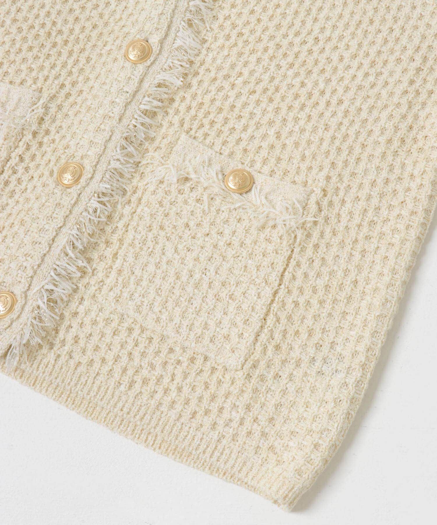 URBAN RESEARCH ROSSO「ツイードVネックカーディガン」|カーディガン|