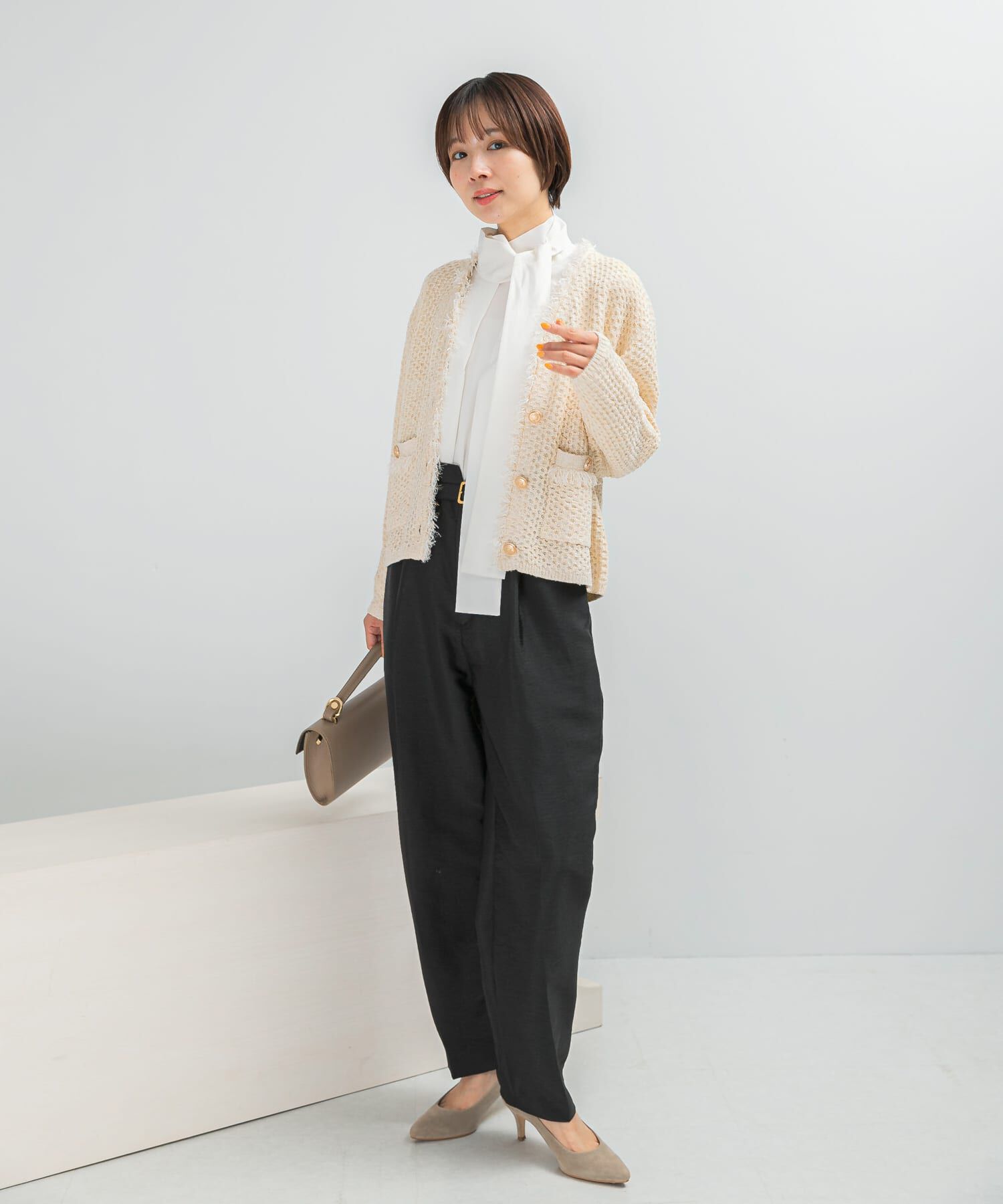 URBAN RESEARCH ROSSO「ツイードVネックカーディガン」|カーディガン|