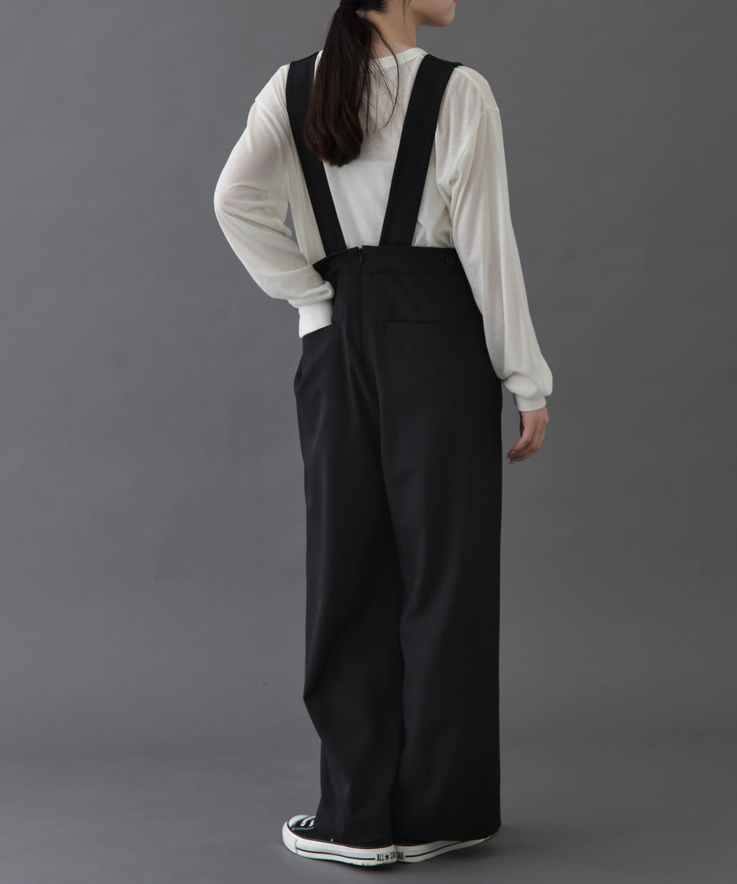 URBAN RESEARCH DOORS「FORK&SPOON　Uネックプラケットオーバーオール」|ワンピース|