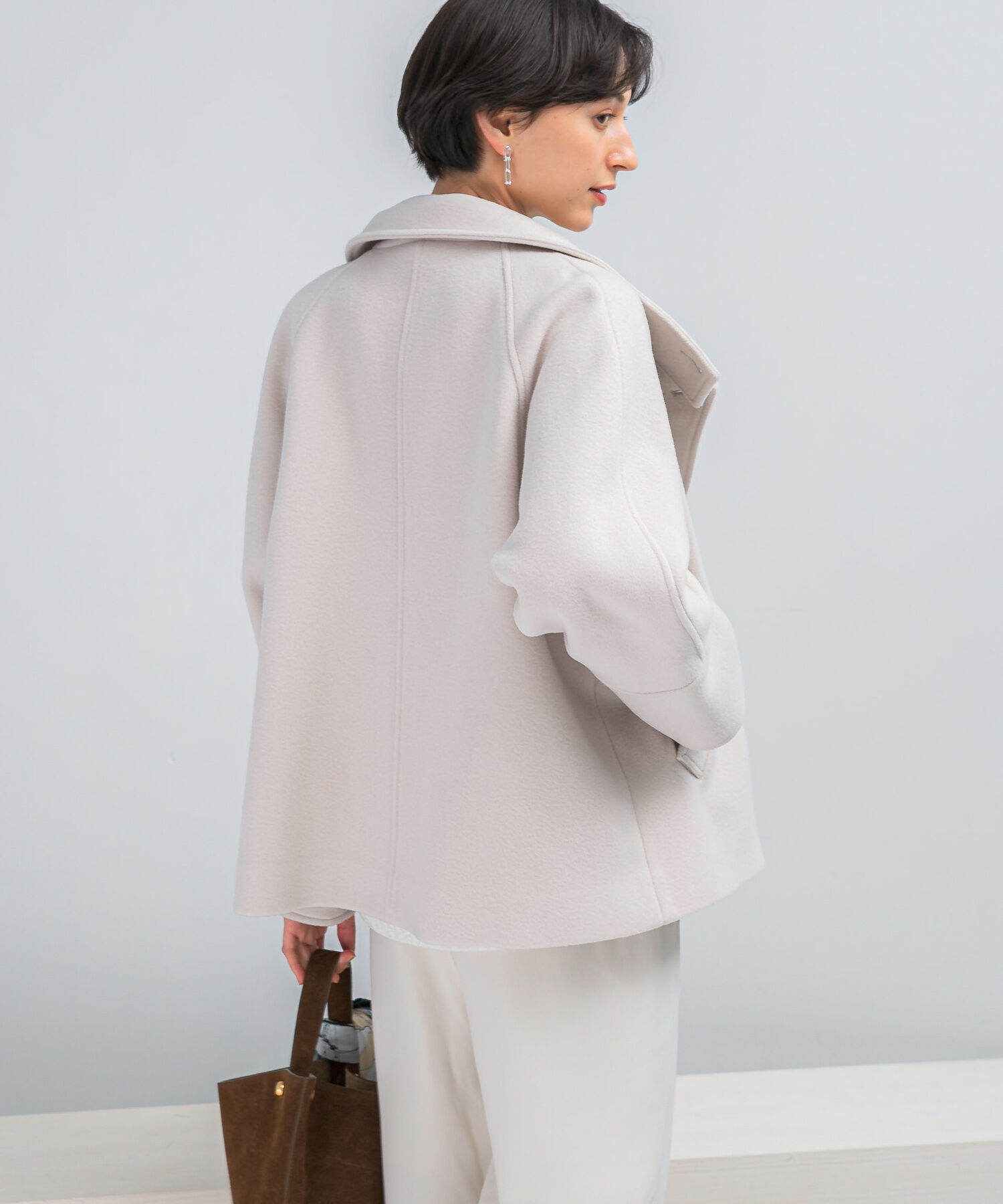 URBAN RESEARCH ROSSO「スーパー140シャルム2WAYカラーコート」|ノーカラーコート|