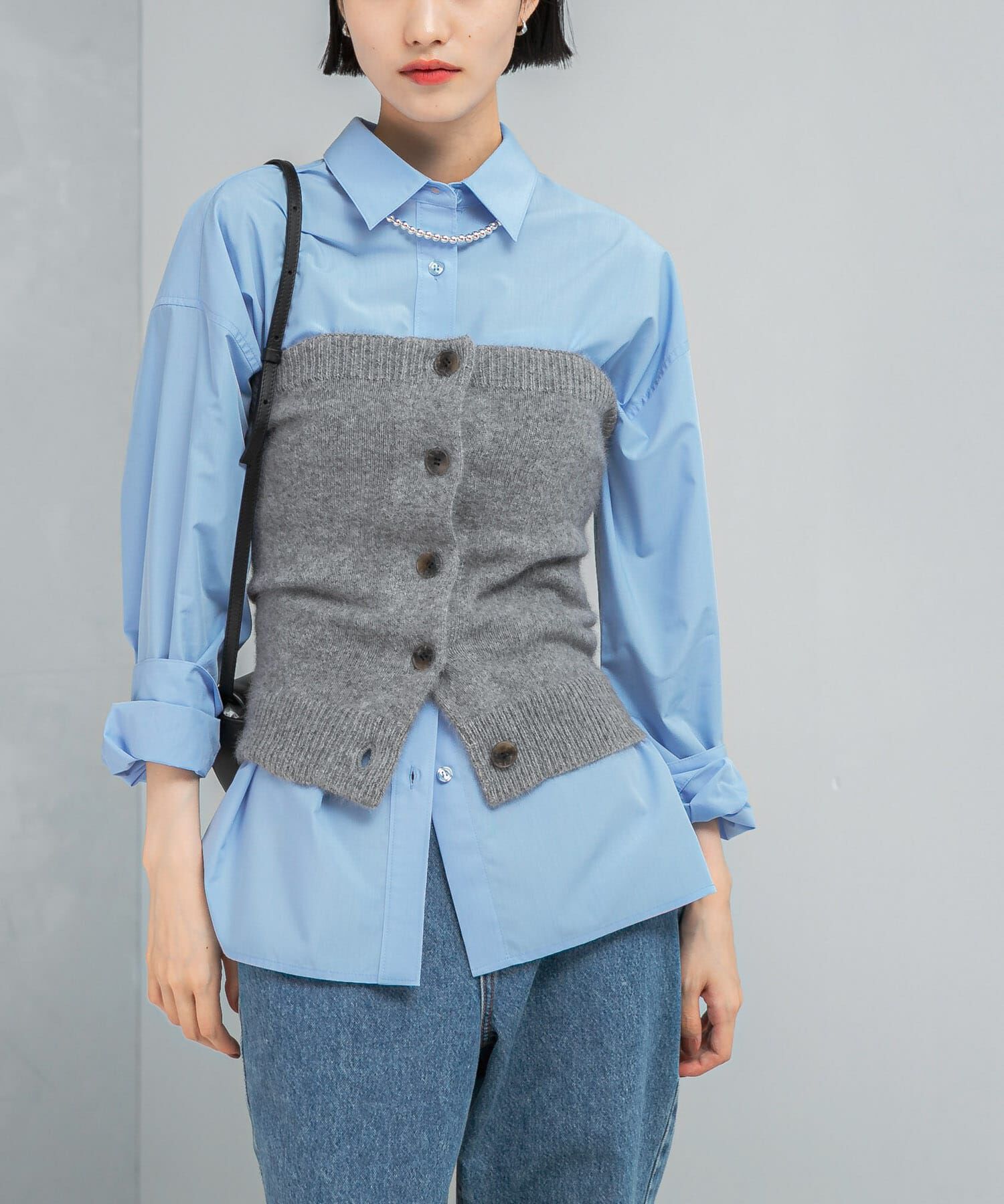 URBAN RESEARCH ROSSO「エアリーニットボタンデザインビスチェ」|ニット・セーター|