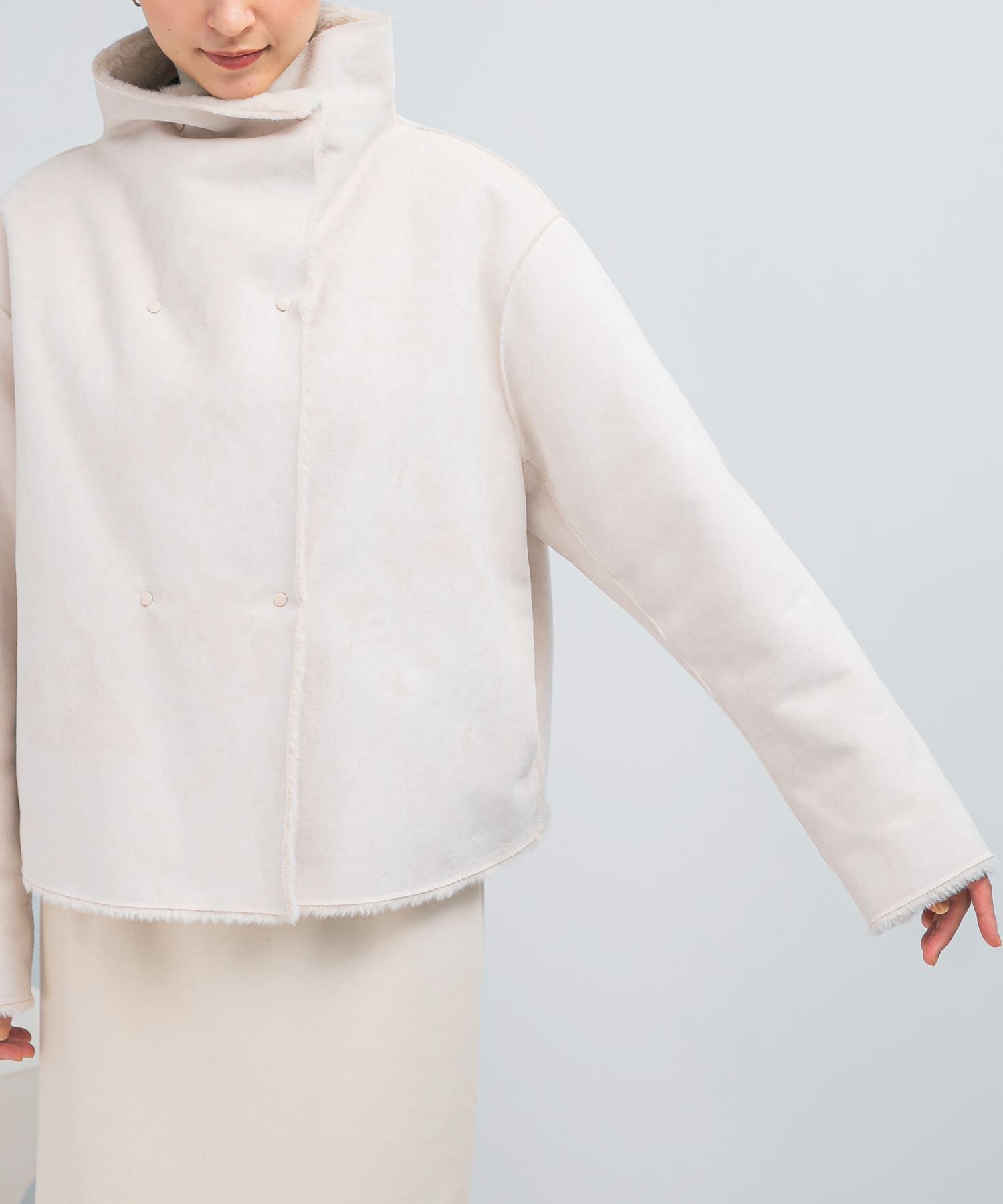 URBAN RESEARCH ROSSO「『WEB/一部店舗限定』リバーシブルファーブルゾン」|ブルゾン・スタジャン|