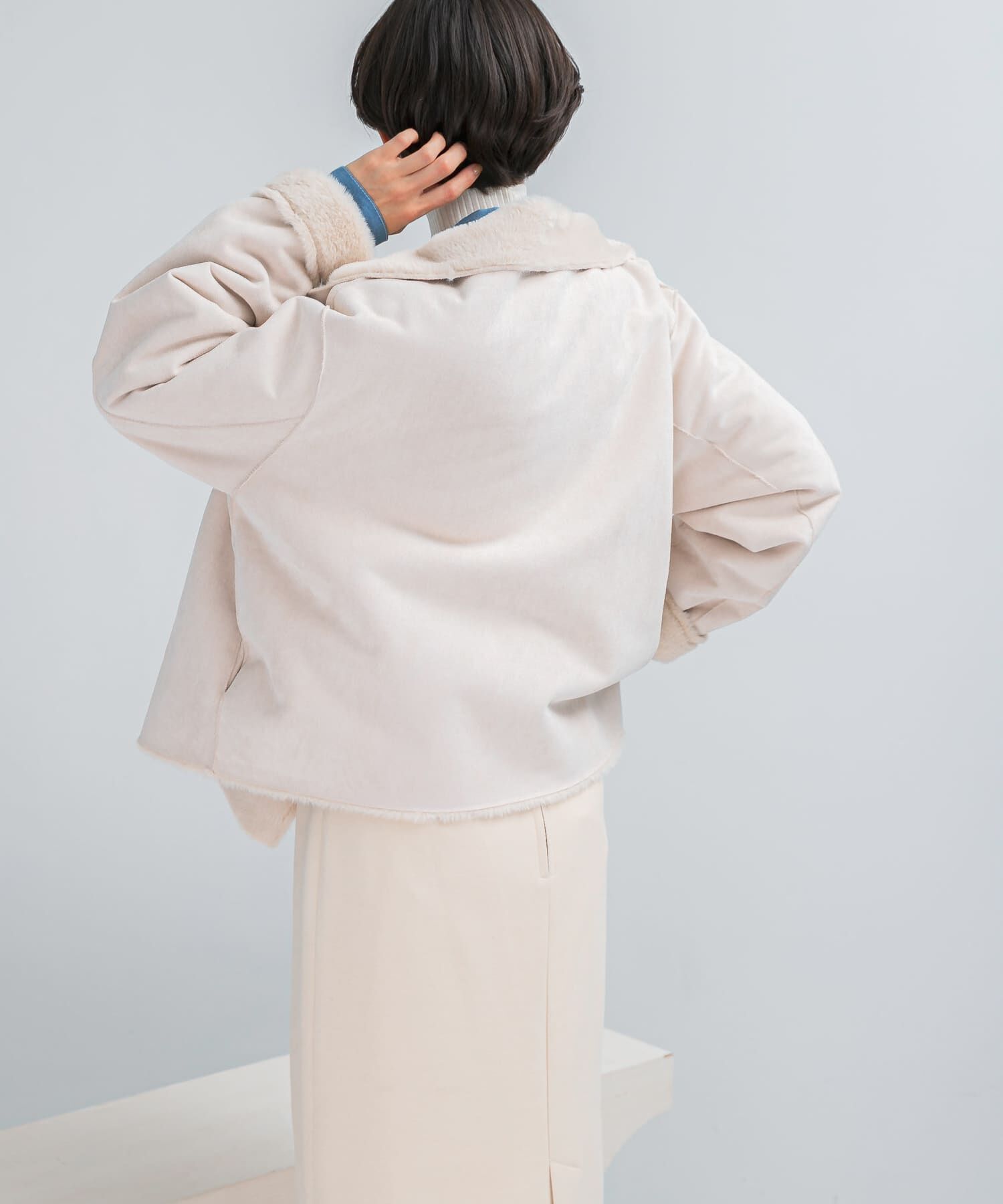 URBAN RESEARCH ROSSO「『WEB/一部店舗限定』リバーシブルファーブルゾン」|ブルゾン・スタジャン|