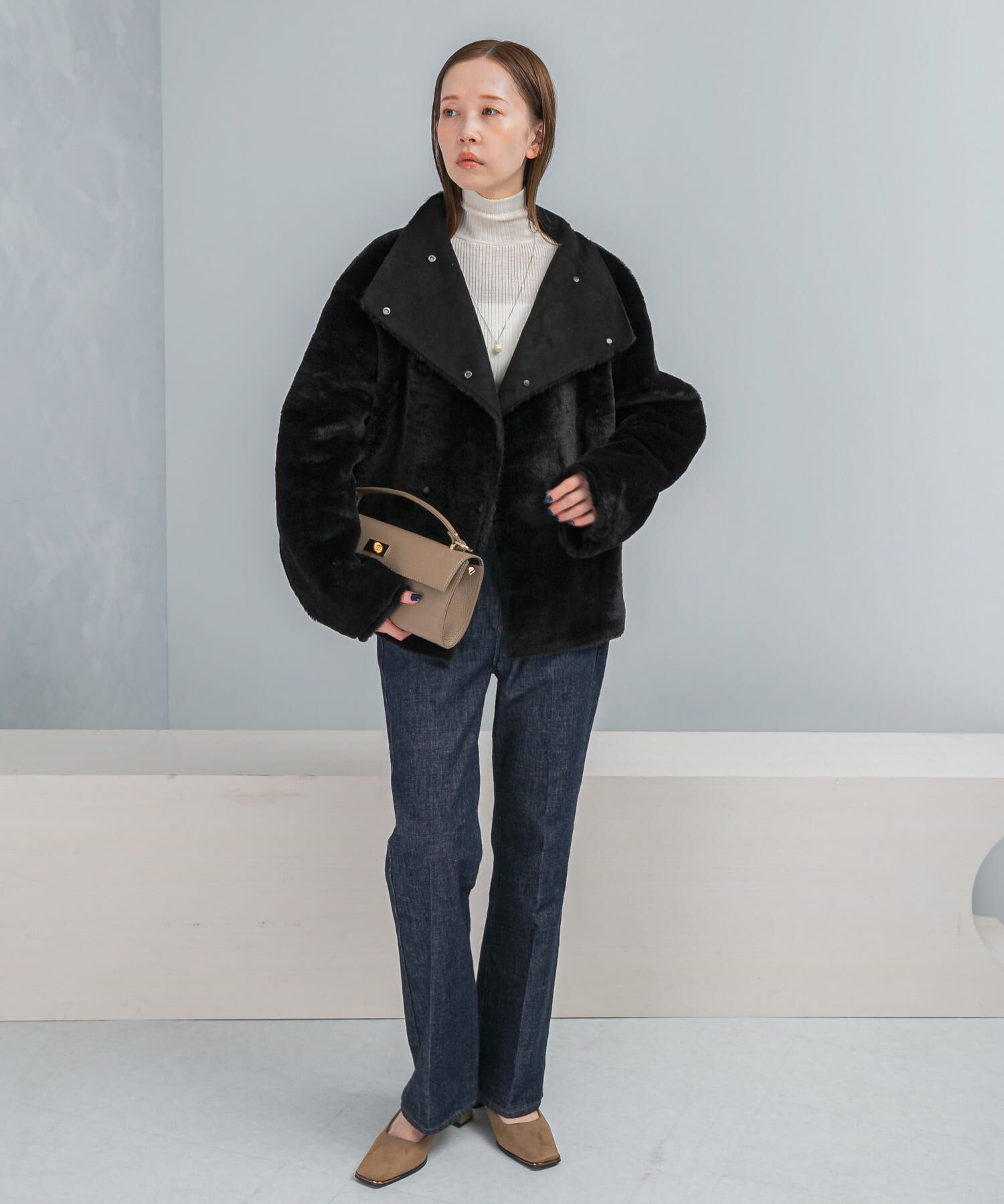 URBAN RESEARCH ROSSO「『WEB/一部店舗限定』リバーシブルファーブルゾン」|ブルゾン・スタジャン|