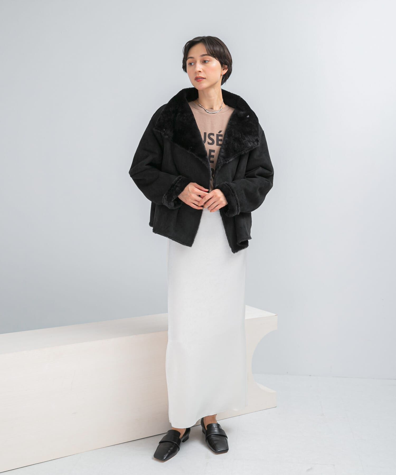 URBAN RESEARCH ROSSO「『WEB/一部店舗限定』リバーシブルファーブルゾン」|ブルゾン・スタジャン|