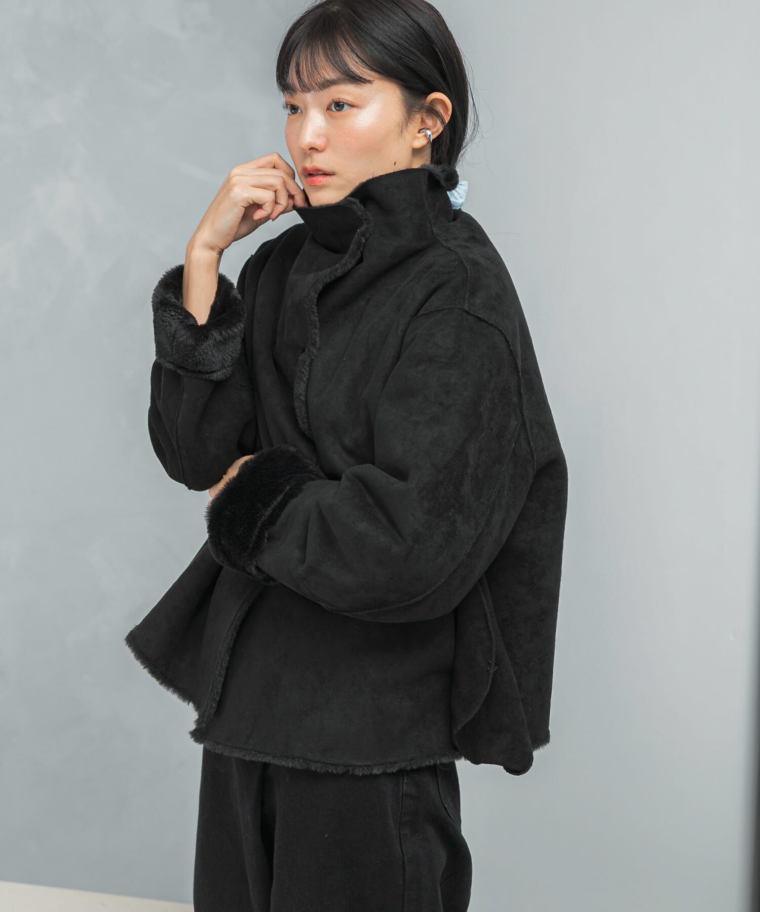 URBAN RESEARCH ROSSO「『WEB/一部店舗限定』リバーシブルファーブルゾン」|ブルゾン・スタジャン|