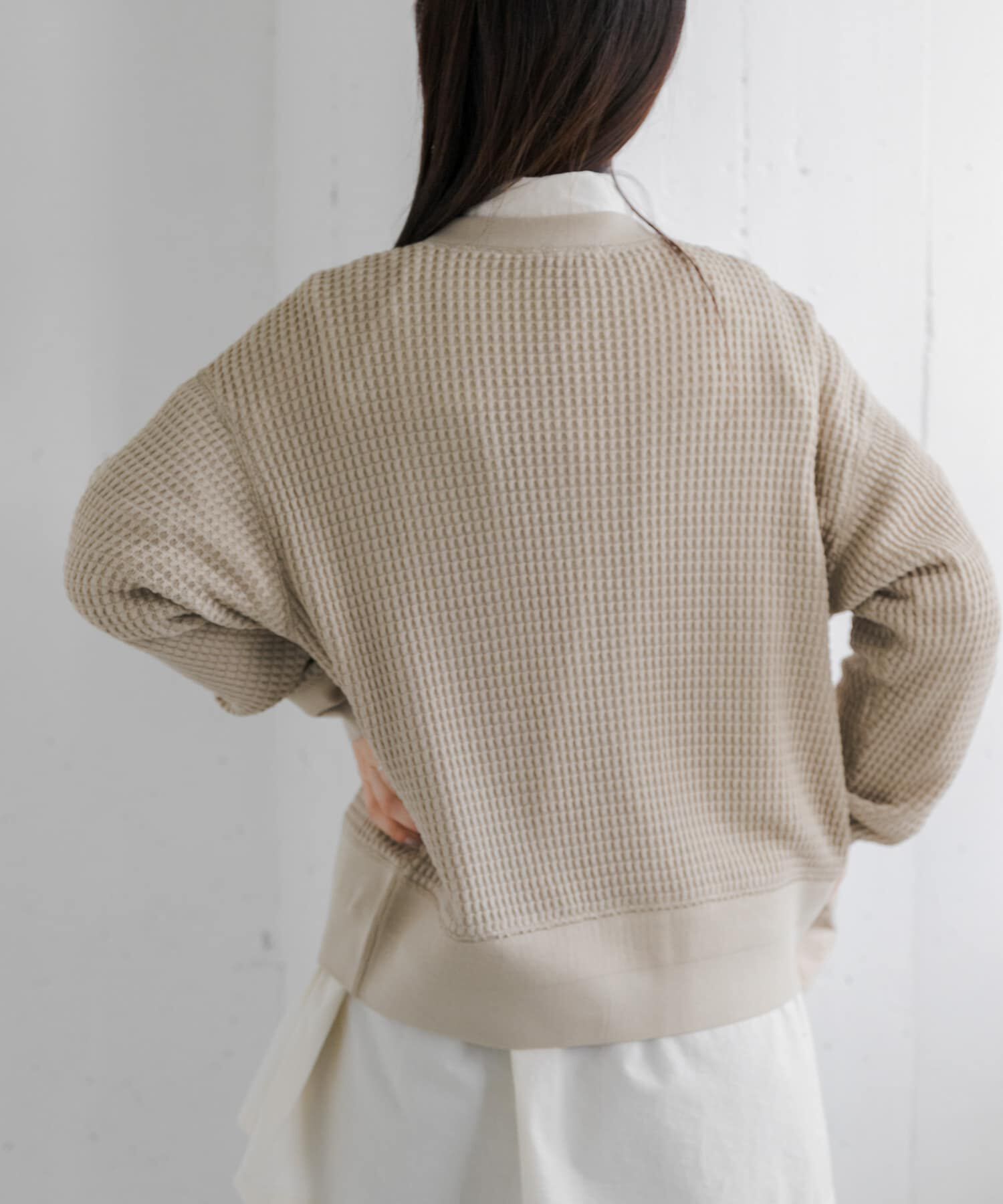 URBAN RESEARCH DOORS「FORK&SPOON　ワッフルカーディガン」|カーディガン|