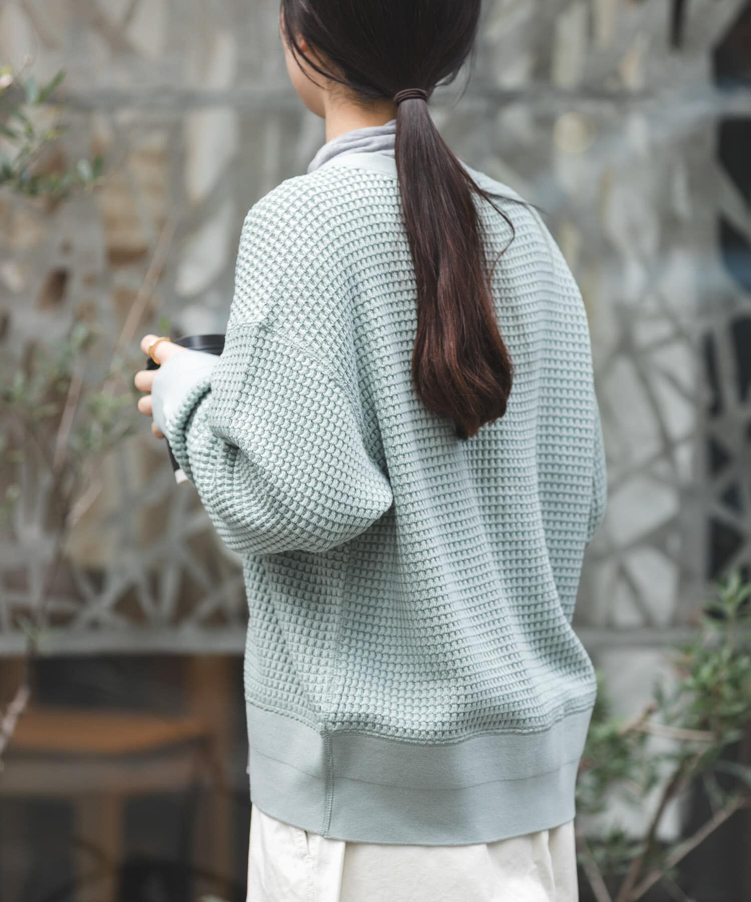 URBAN RESEARCH DOORS「FORK&SPOON　ワッフルカーディガン」|カーディガン|