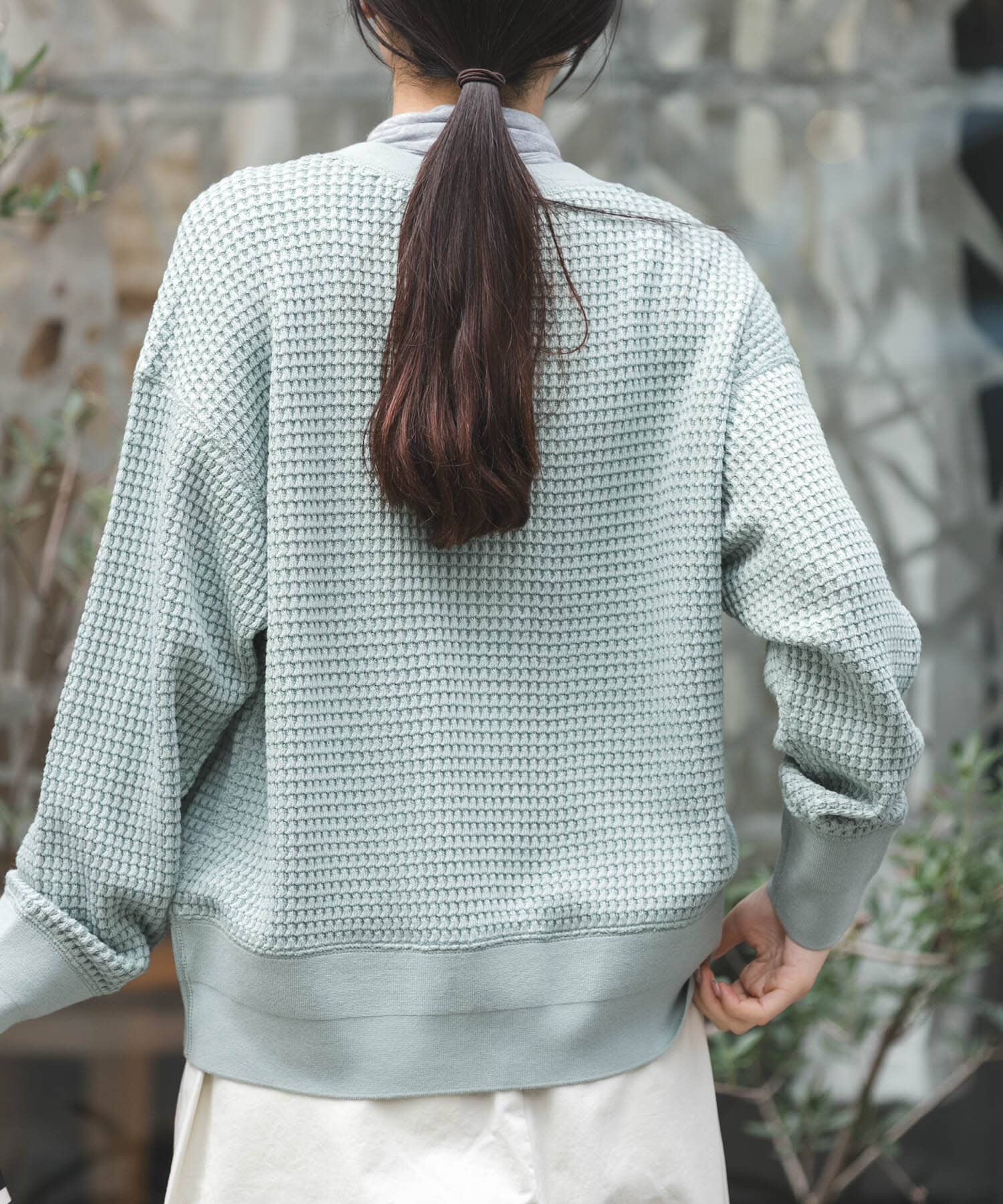 URBAN RESEARCH DOORS「FORK&SPOON　ワッフルカーディガン」|カーディガン|