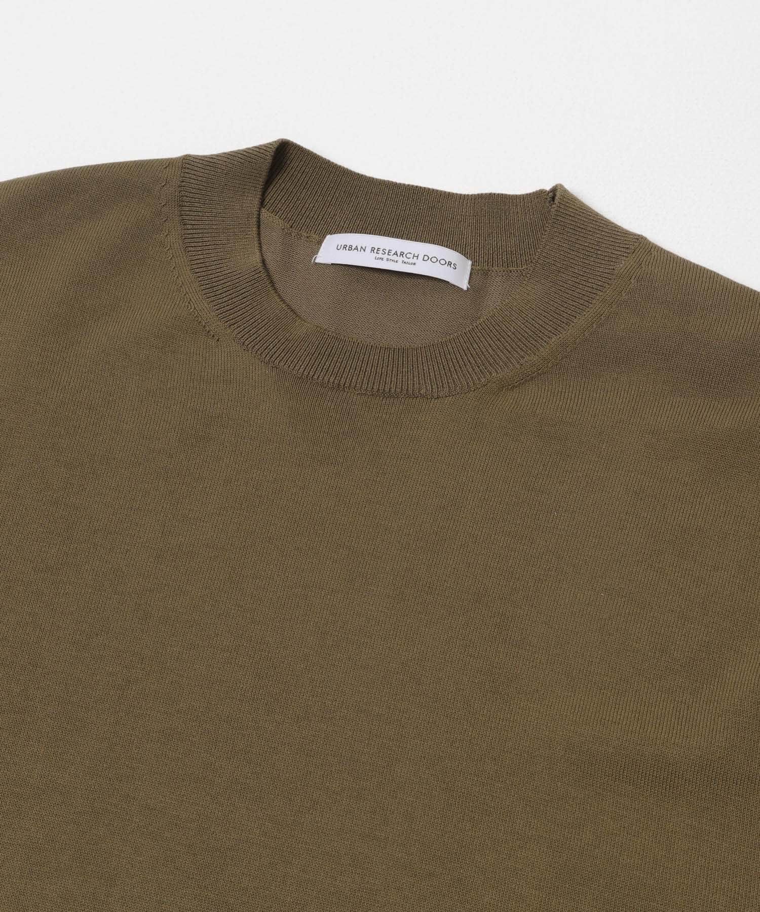 URBAN RESEARCH DOORS「LIFE STYLE TAILOR　ハイゲージクルーネック長袖ニット」|ニット・セーター|