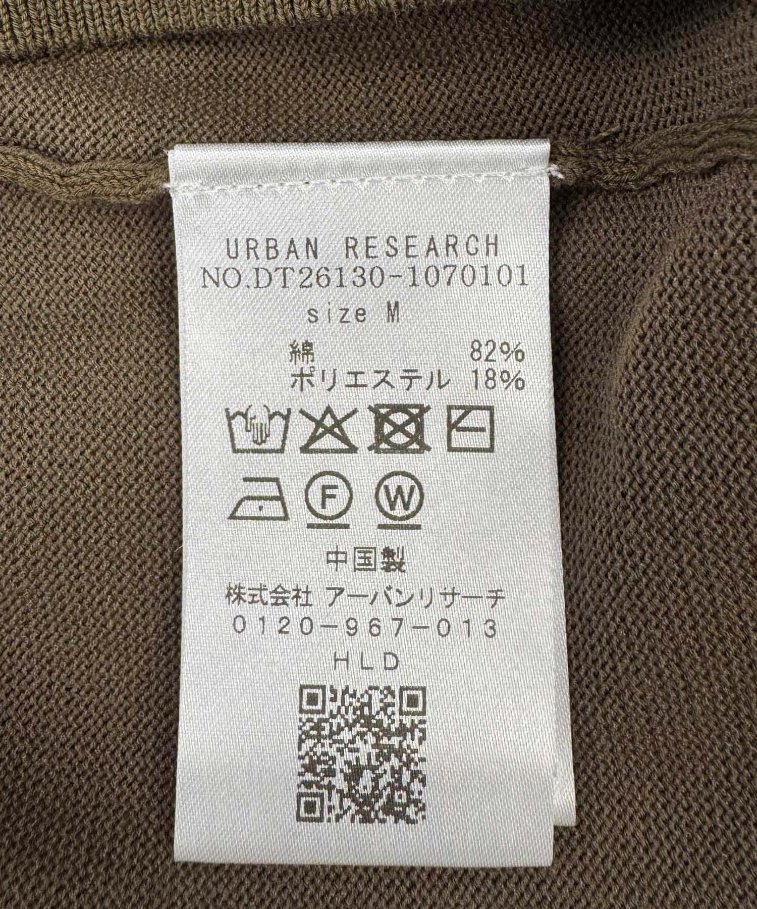 URBAN RESEARCH DOORS「LIFE STYLE TAILOR　ハイゲージクルーネック長袖ニット」|ニット・セーター|