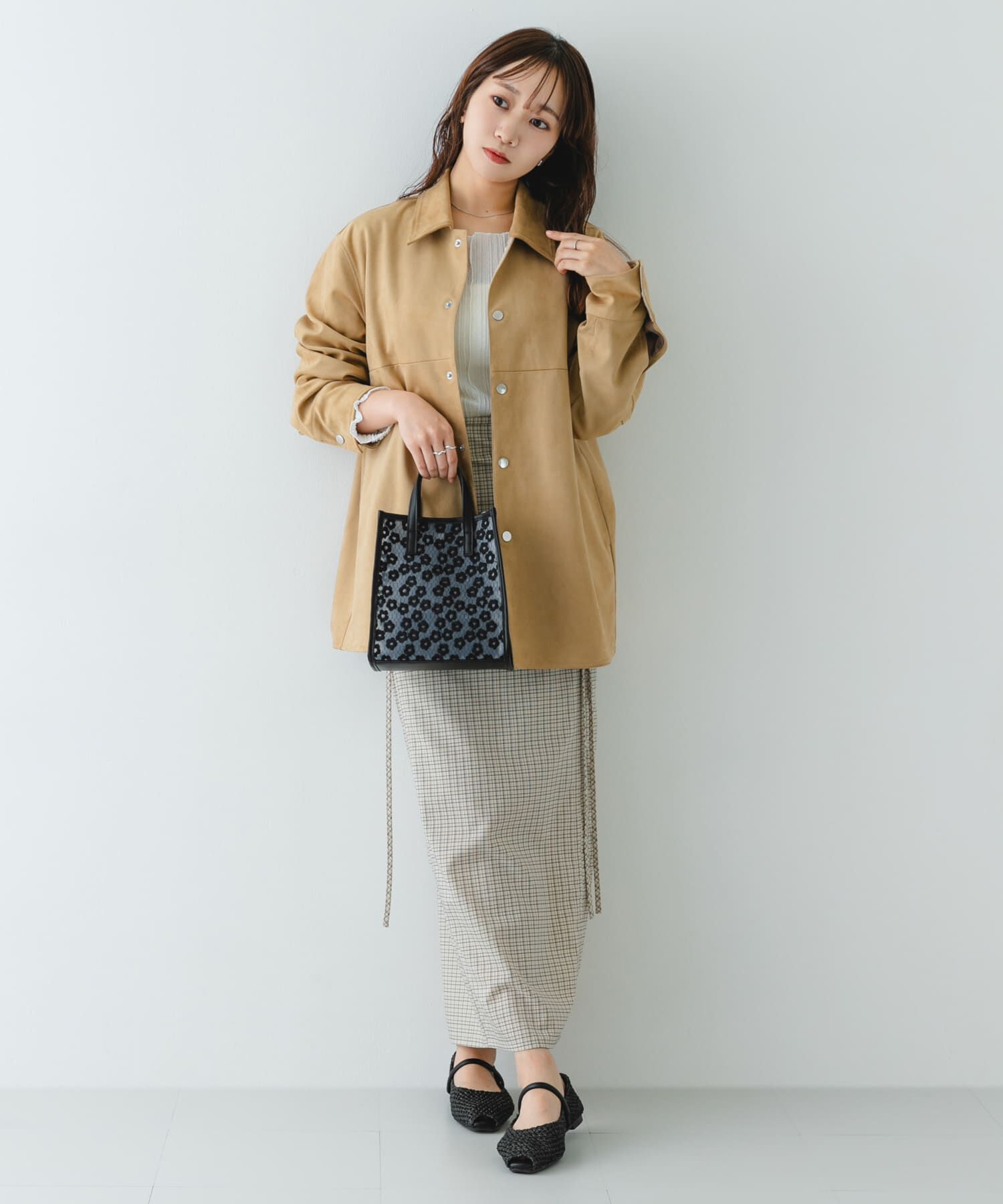 RODE SKO「ピープトゥベルトメッシュフラット」|その他|