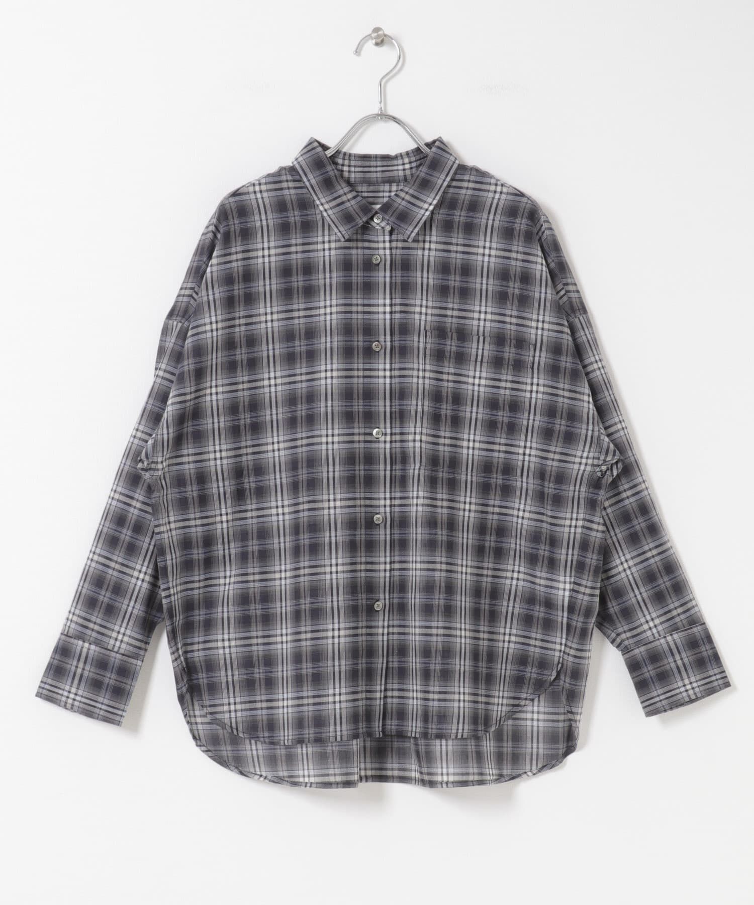 URBAN RESEARCH DOORS「チェックシアーシャツ」|シャツ・ブラウス|