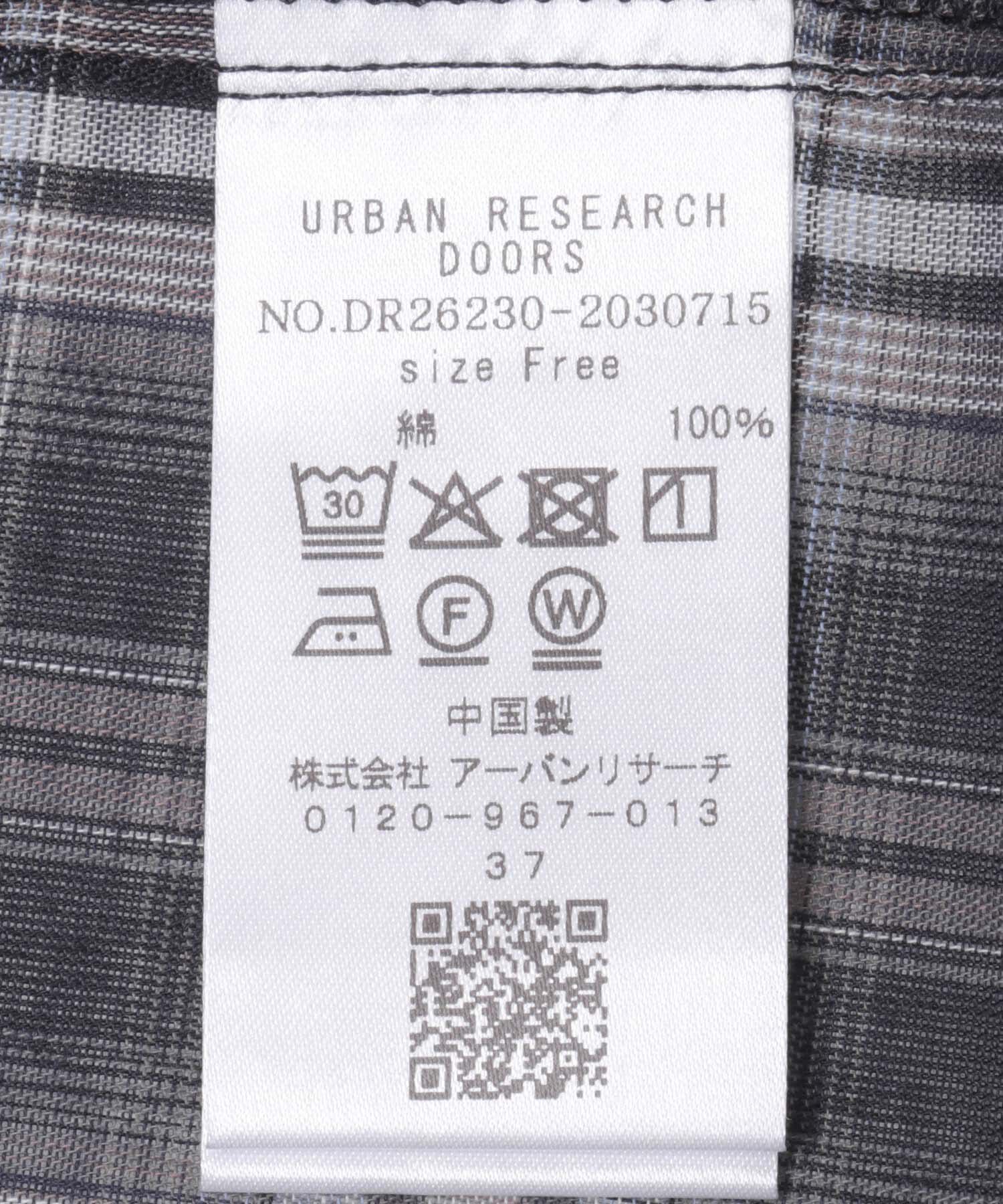 URBAN RESEARCH DOORS「チェックシアーシャツ」|シャツ・ブラウス|