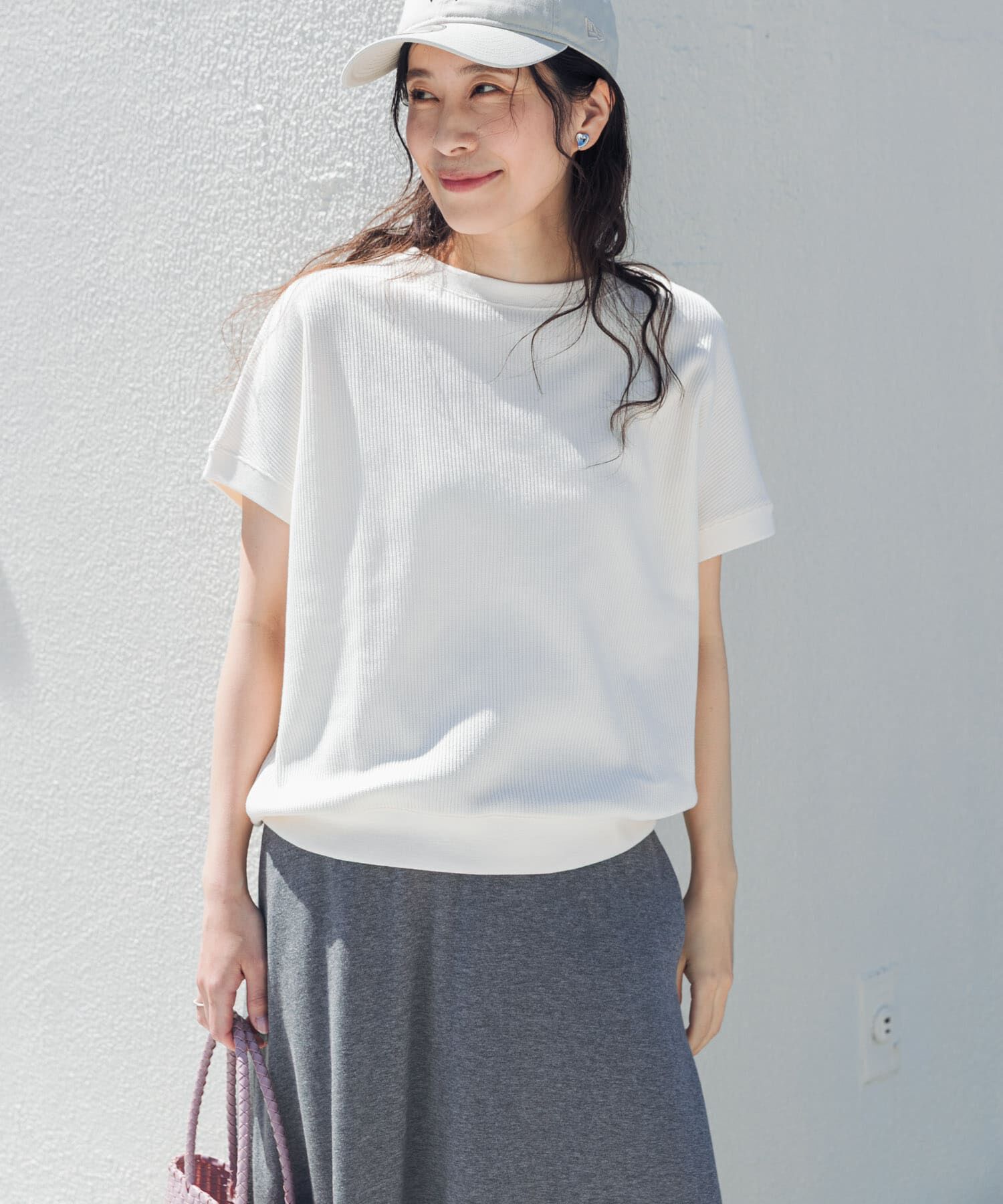 URBAN RESEARCH DOORS「タックフライスフレンチTシャツ」|Tシャツ・カットソー|