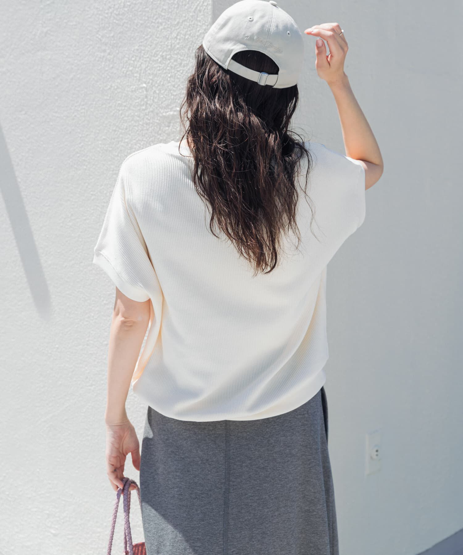 URBAN RESEARCH DOORS「タックフライスフレンチTシャツ」|Tシャツ・カットソー|