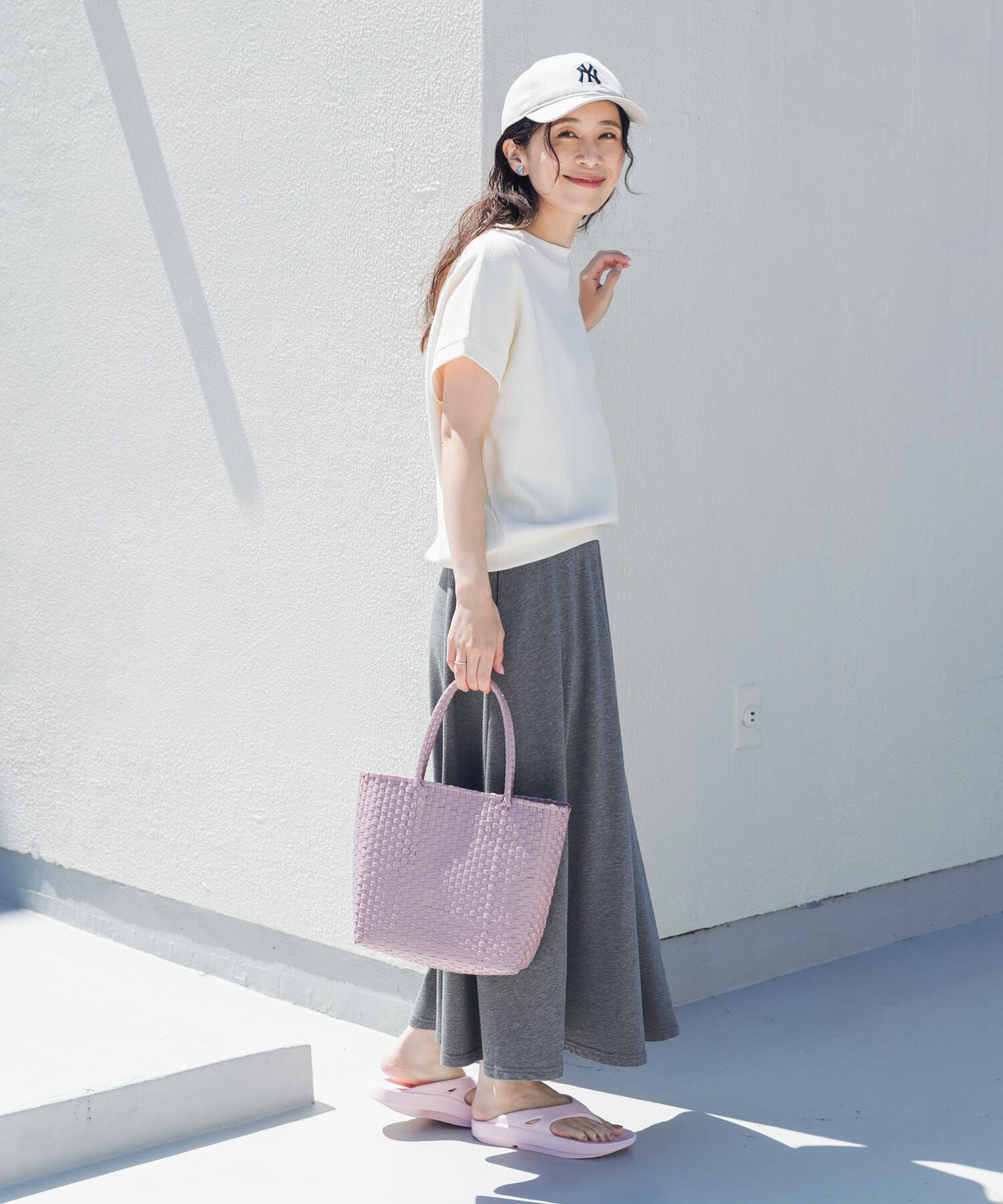 URBAN RESEARCH DOORS「タックフライスフレンチTシャツ」|Tシャツ・カットソー|