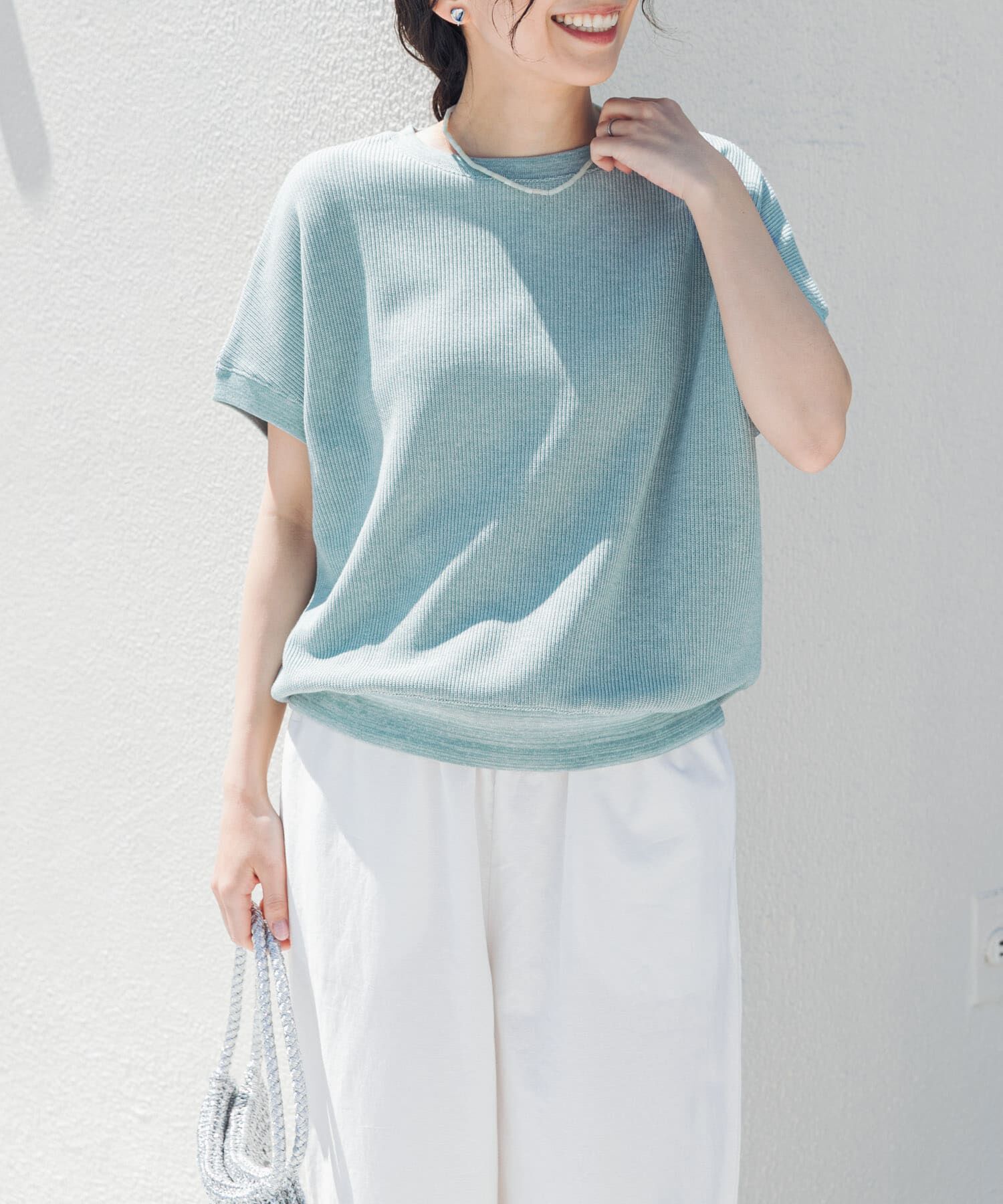 URBAN RESEARCH DOORS「タックフライスフレンチTシャツ」|Tシャツ・カットソー|