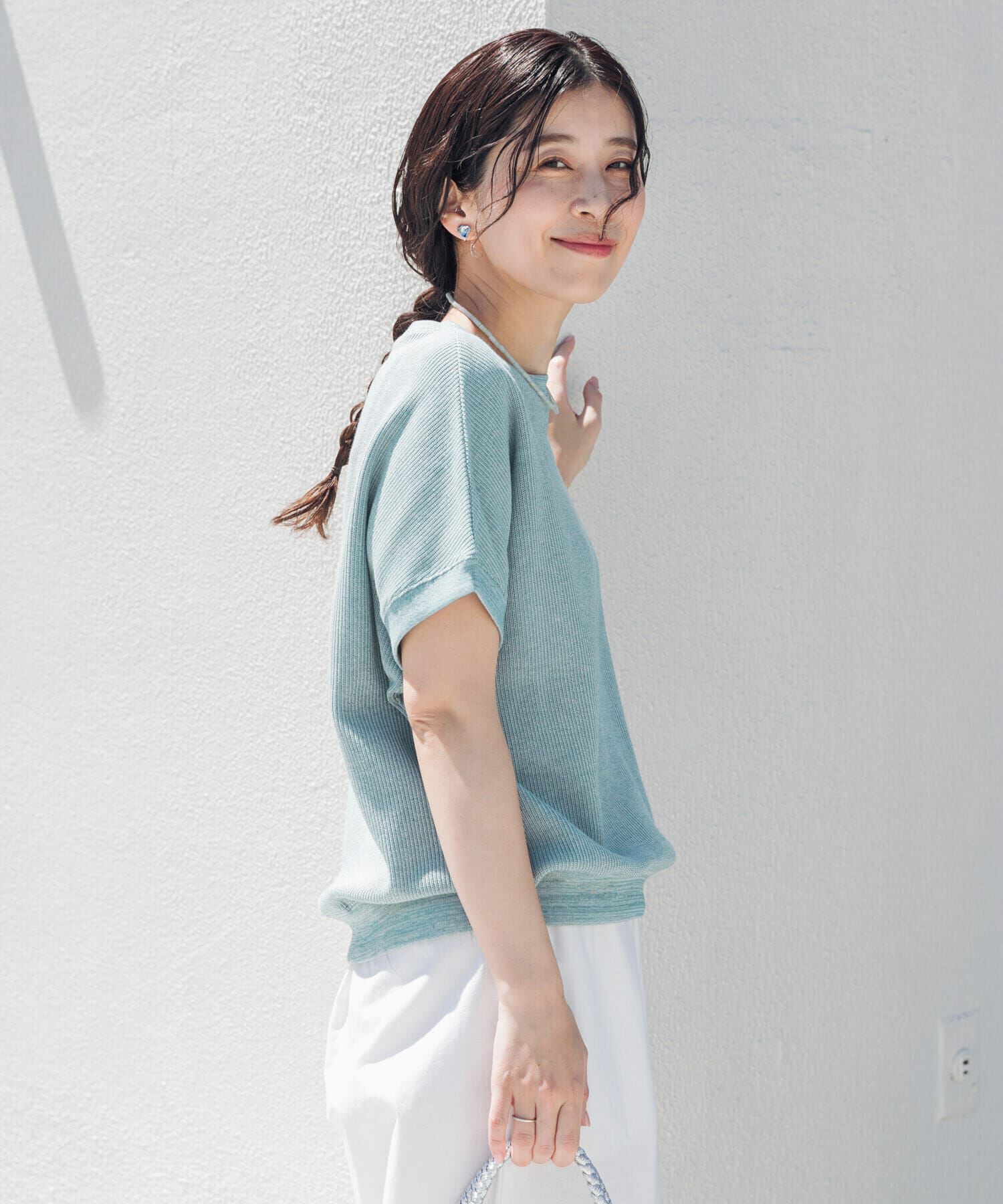 URBAN RESEARCH DOORS「タックフライスフレンチTシャツ」|Tシャツ・カットソー|