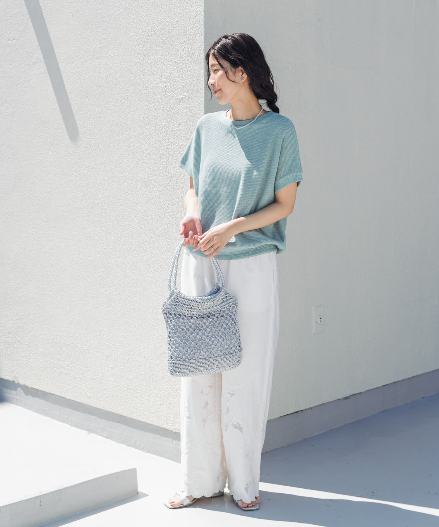 URBAN RESEARCH DOORS「タックフライスフレンチTシャツ」|Tシャツ・カットソー|