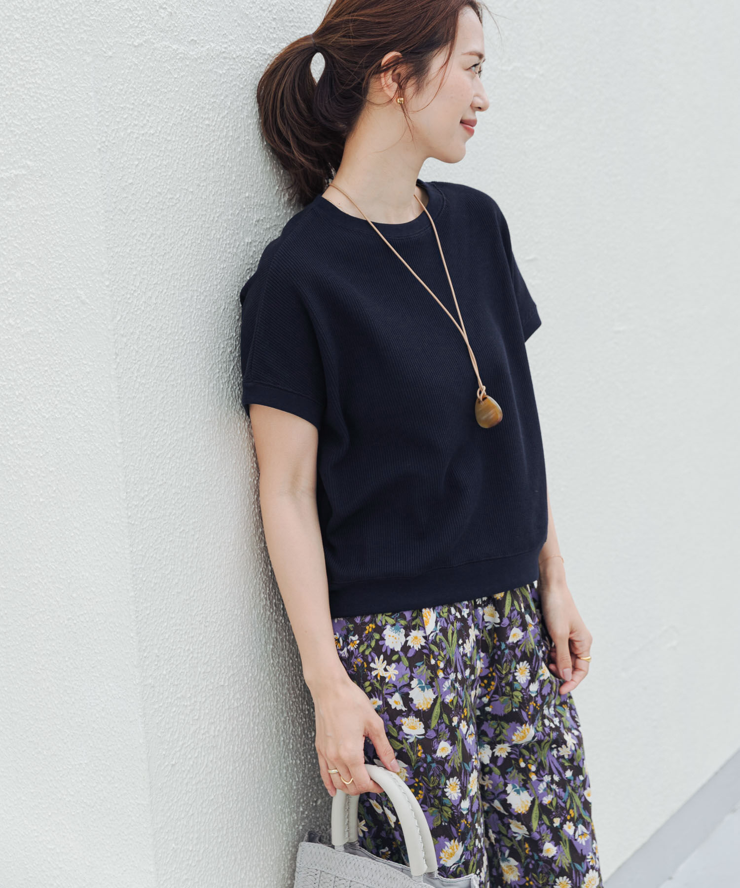 URBAN RESEARCH DOORS「タックフライスフレンチTシャツ」|Tシャツ・カットソー|