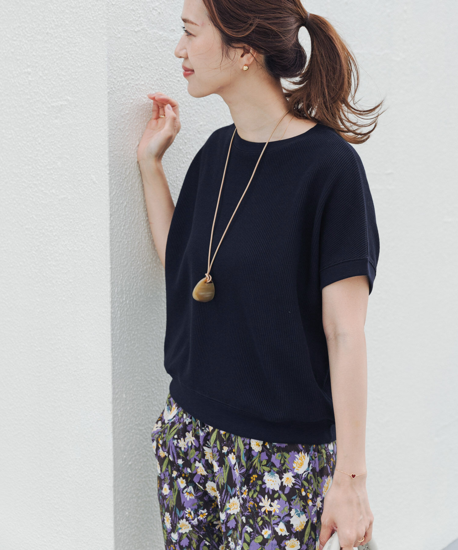 URBAN RESEARCH DOORS「タックフライスフレンチTシャツ」|Tシャツ・カットソー|