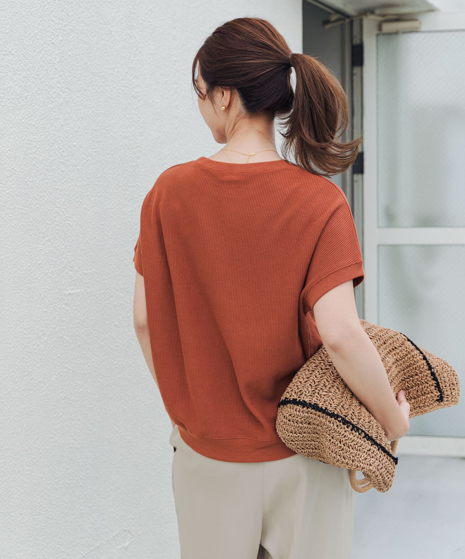 URBAN RESEARCH DOORS「タックフライスフレンチTシャツ」|Tシャツ・カットソー|