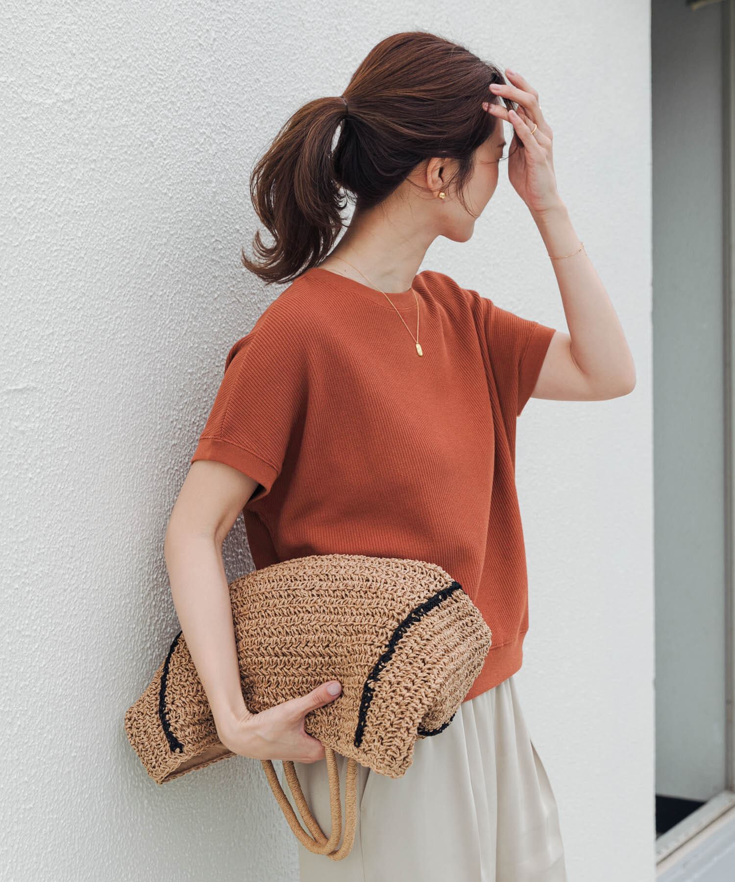 URBAN RESEARCH DOORS「タックフライスフレンチTシャツ」|Tシャツ・カットソー|