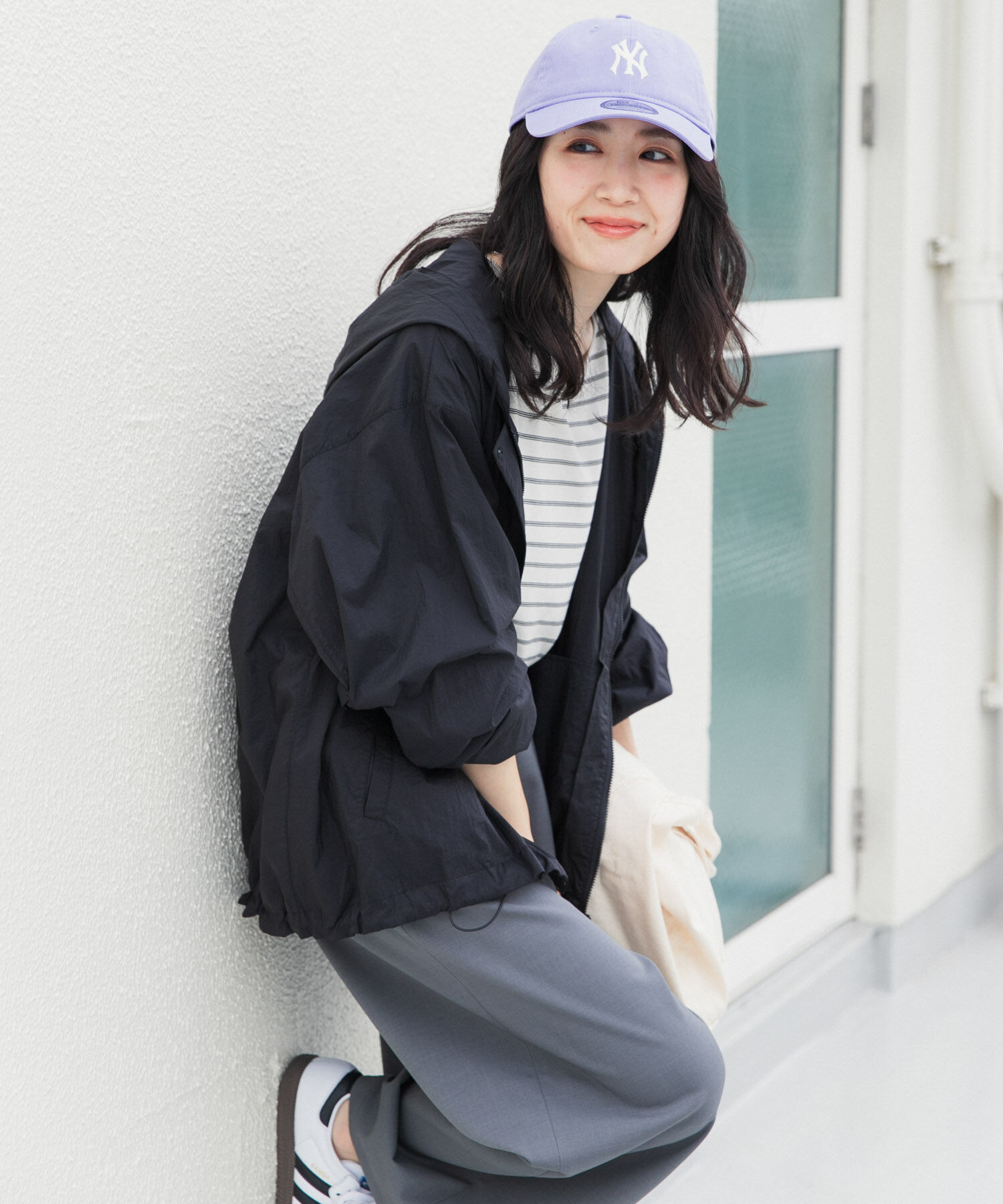 URBAN RESEARCH DOORS「『UR TECH』ポケッタブル撥水フレアパーカー」|その他|ブラック