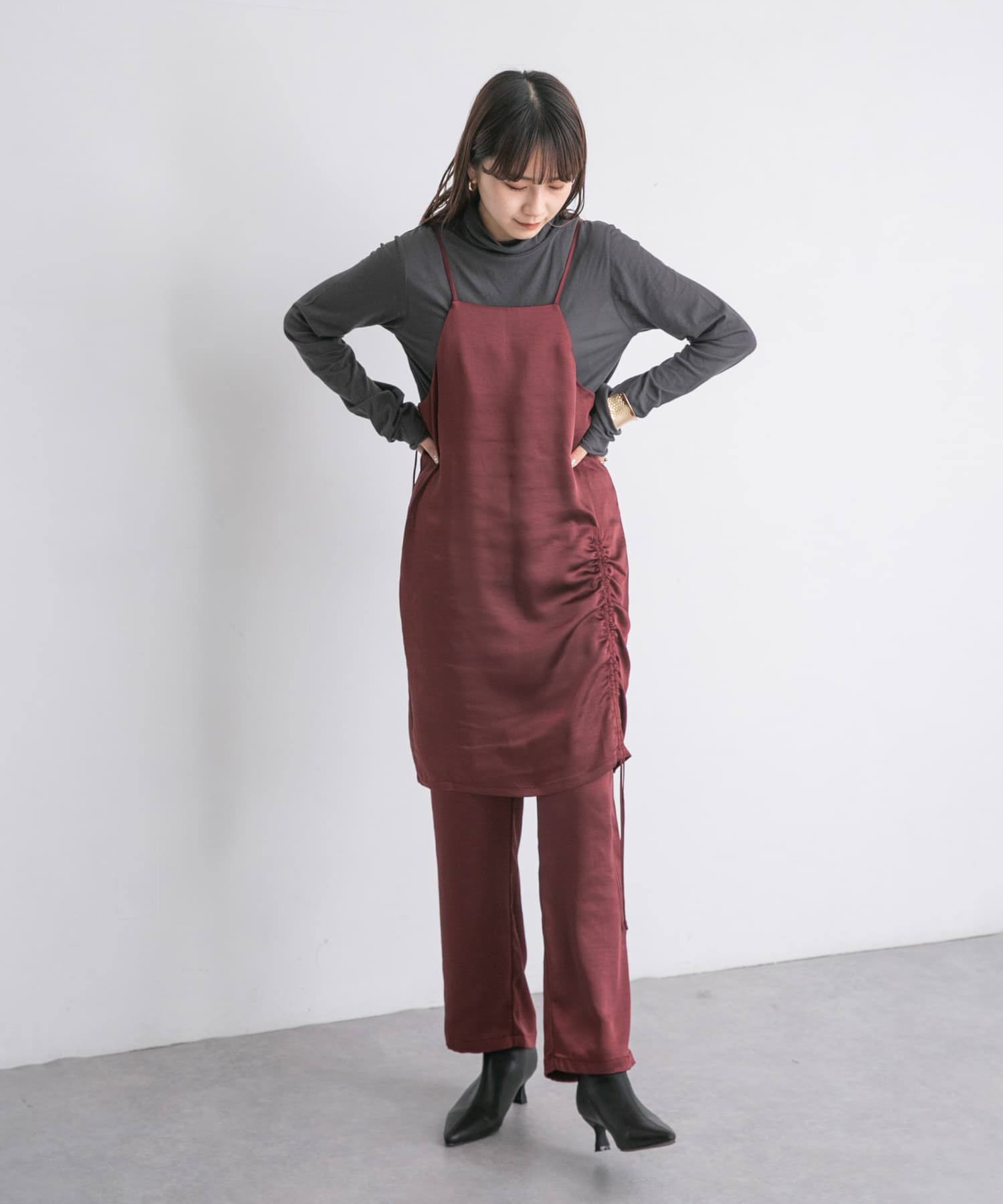  「セットアップキャミワンピース」|ワンピース|