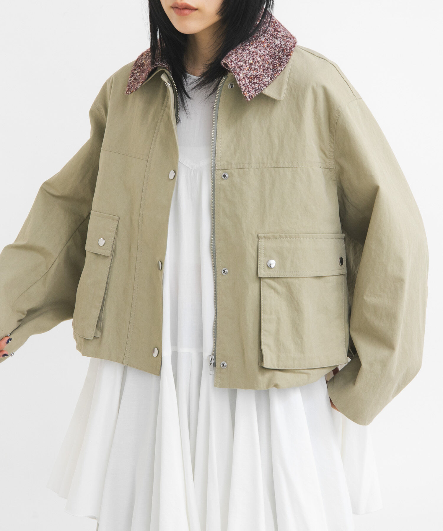  「2WAYカラーバルーンブルゾン」|ブルゾン・スタジャン|