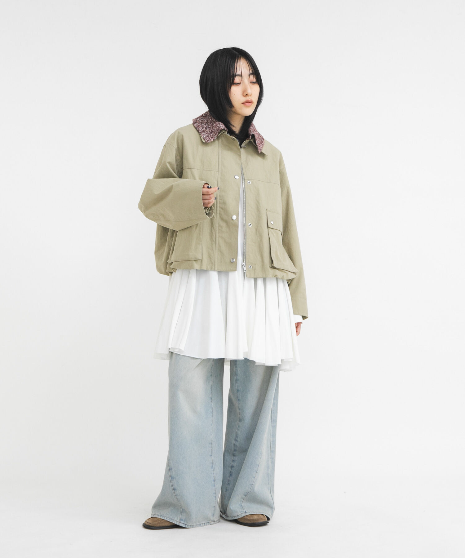  「2WAYカラーバルーンブルゾン」|ブルゾン・スタジャン|