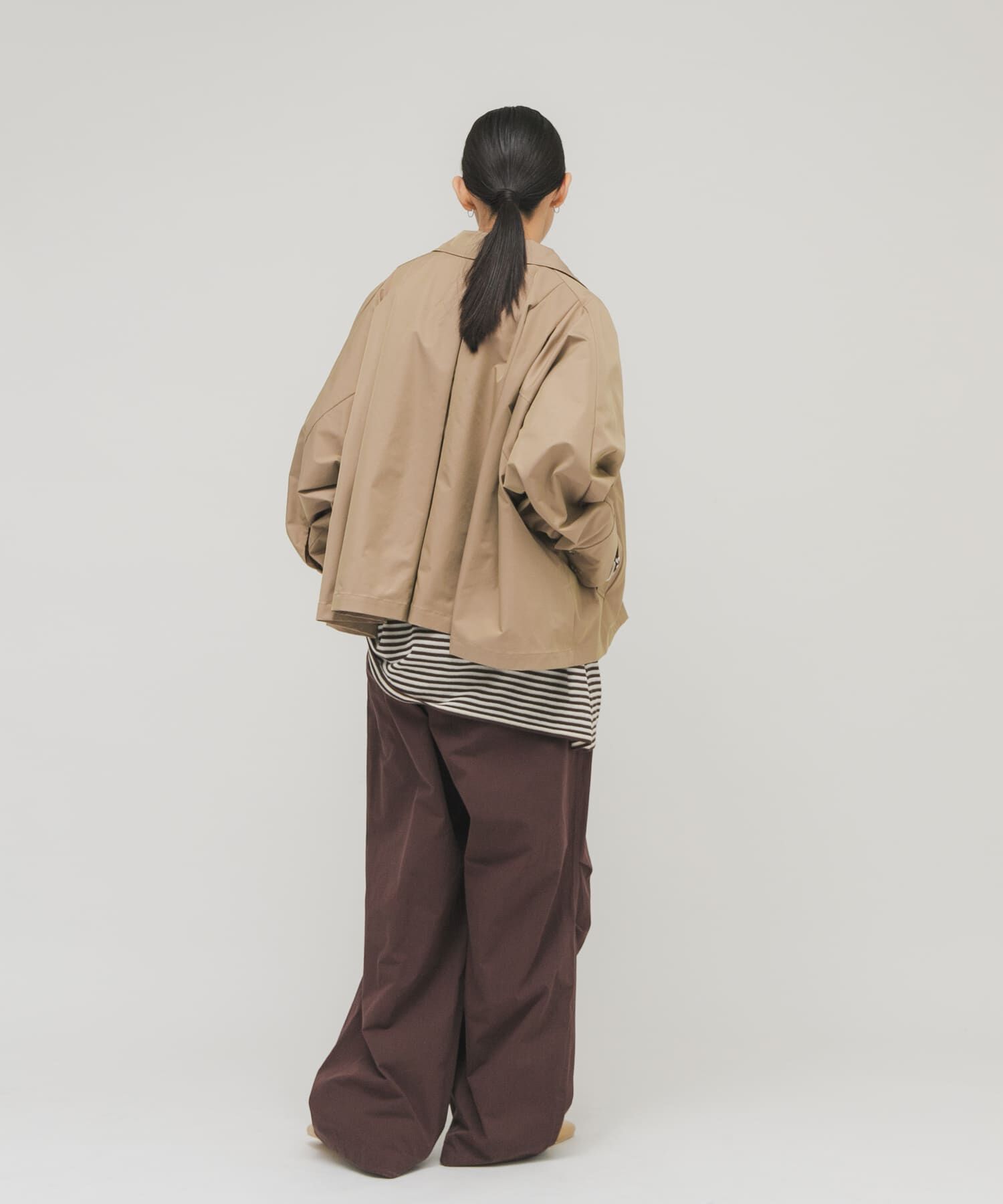  「ステンカラーマントコート」|ステンカラーコート|