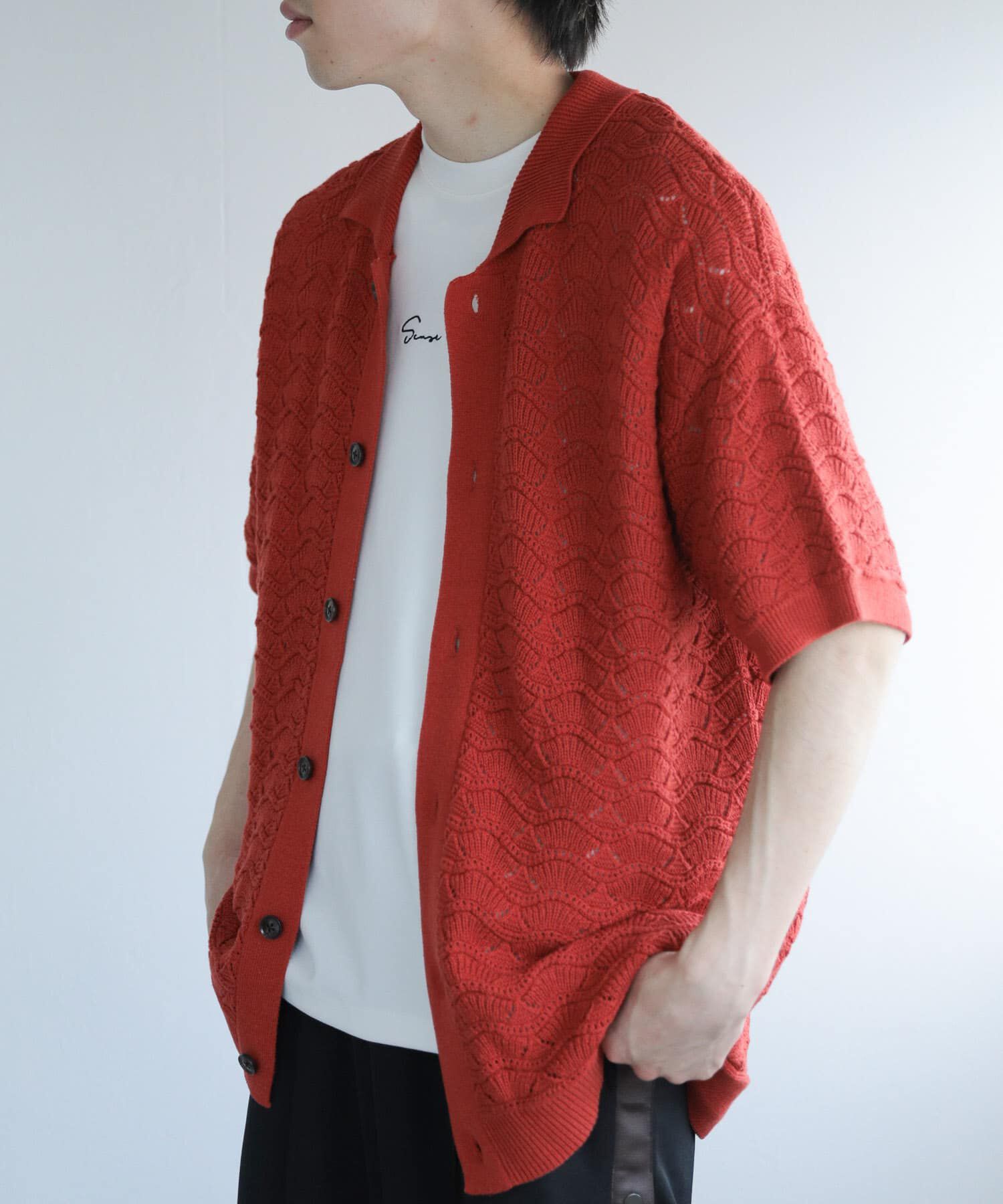 SENSE OF PLACE by URBAN RESEARCH「『ユニセックス』『洗濯可』レースアミカーディガン(5分袖)」|カーディガン|