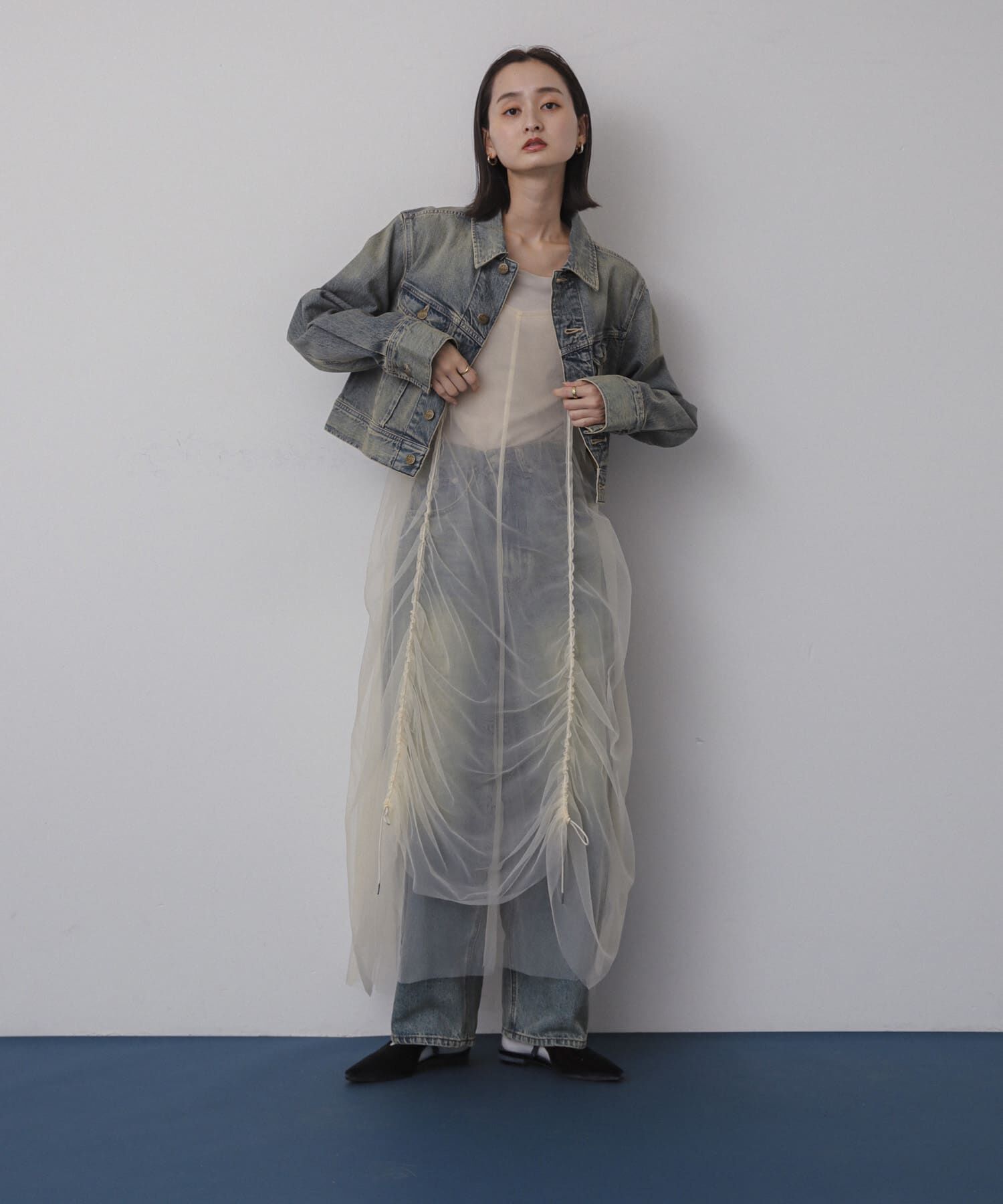 SENSE OF PLACE by URBAN RESEARCH「チュールレイヤードキャミワンピース」|ワンピース|