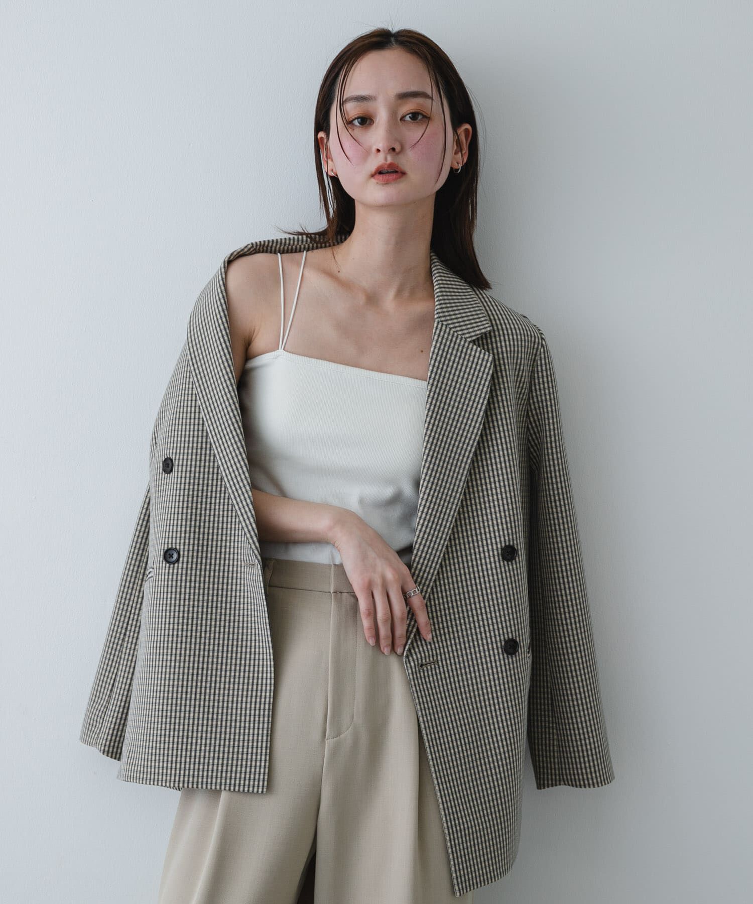 SENSE OF PLACE by URBAN RESEARCH「ダブルストラップカップツキキャミソール」|キャミソール|