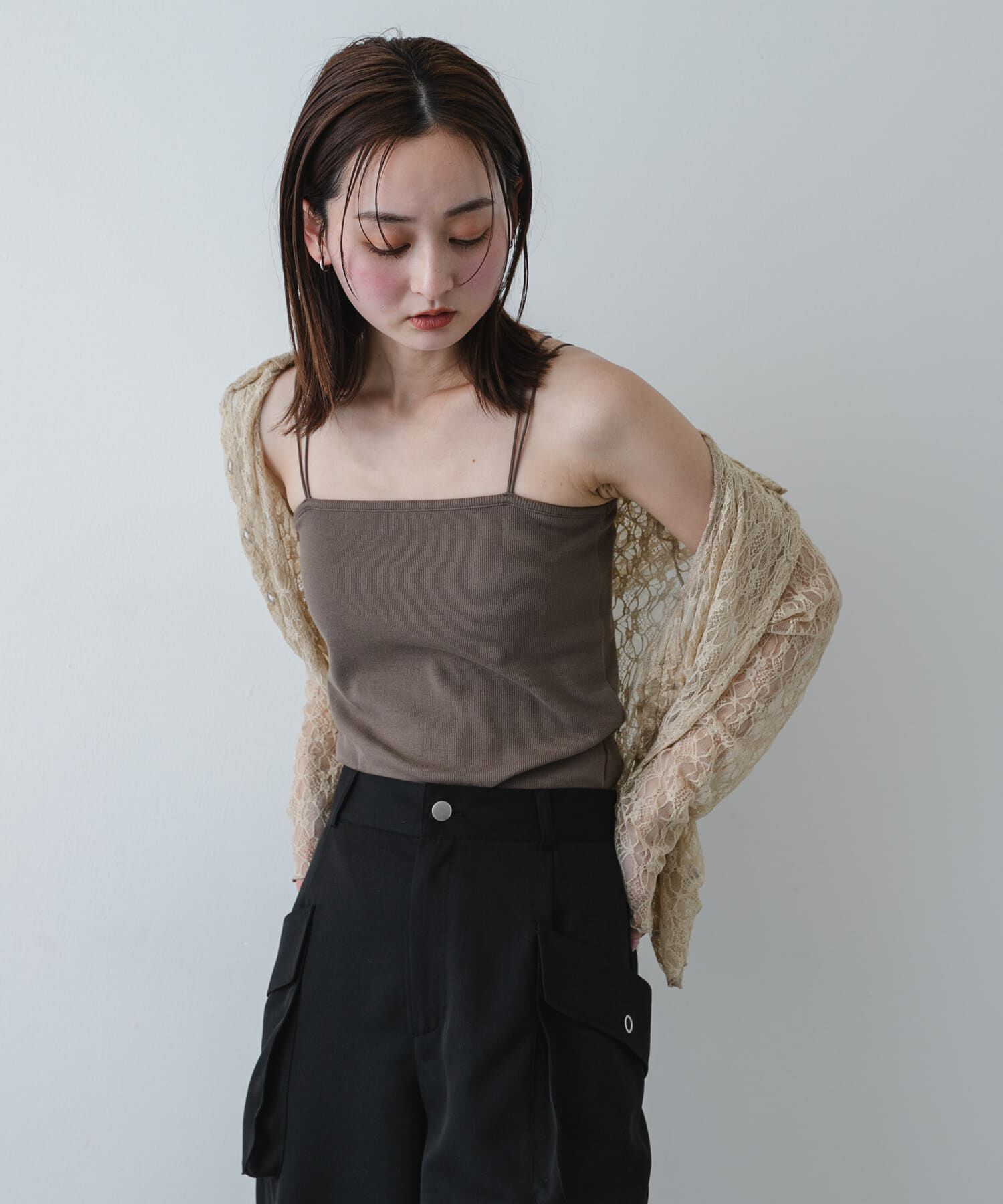 SENSE OF PLACE by URBAN RESEARCH「ダブルストラップカップツキキャミソール」|キャミソール|