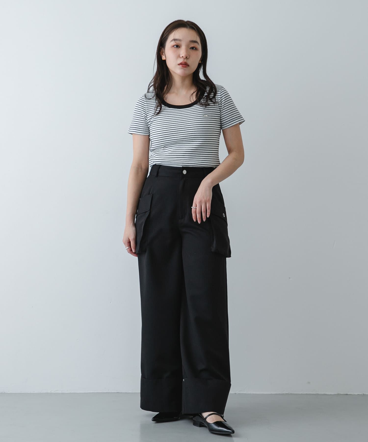 SENSE OF PLACE by URBAN RESEARCH「ラウンドネックリブTシャツ(半袖)」|Tシャツ・カットソー|