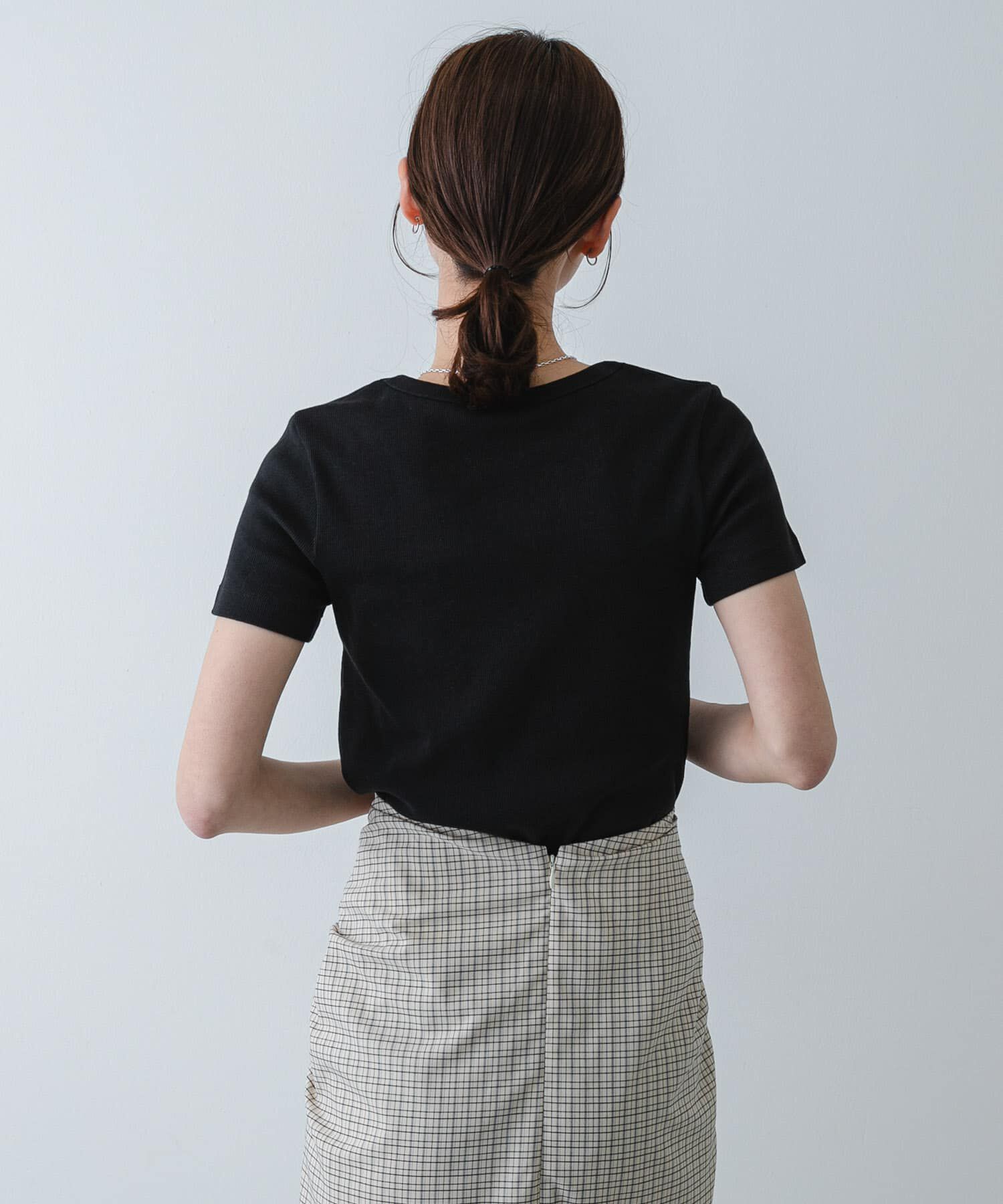 SENSE OF PLACE by URBAN RESEARCH「ラウンドネックリブTシャツ(半袖)」|Tシャツ・カットソー|