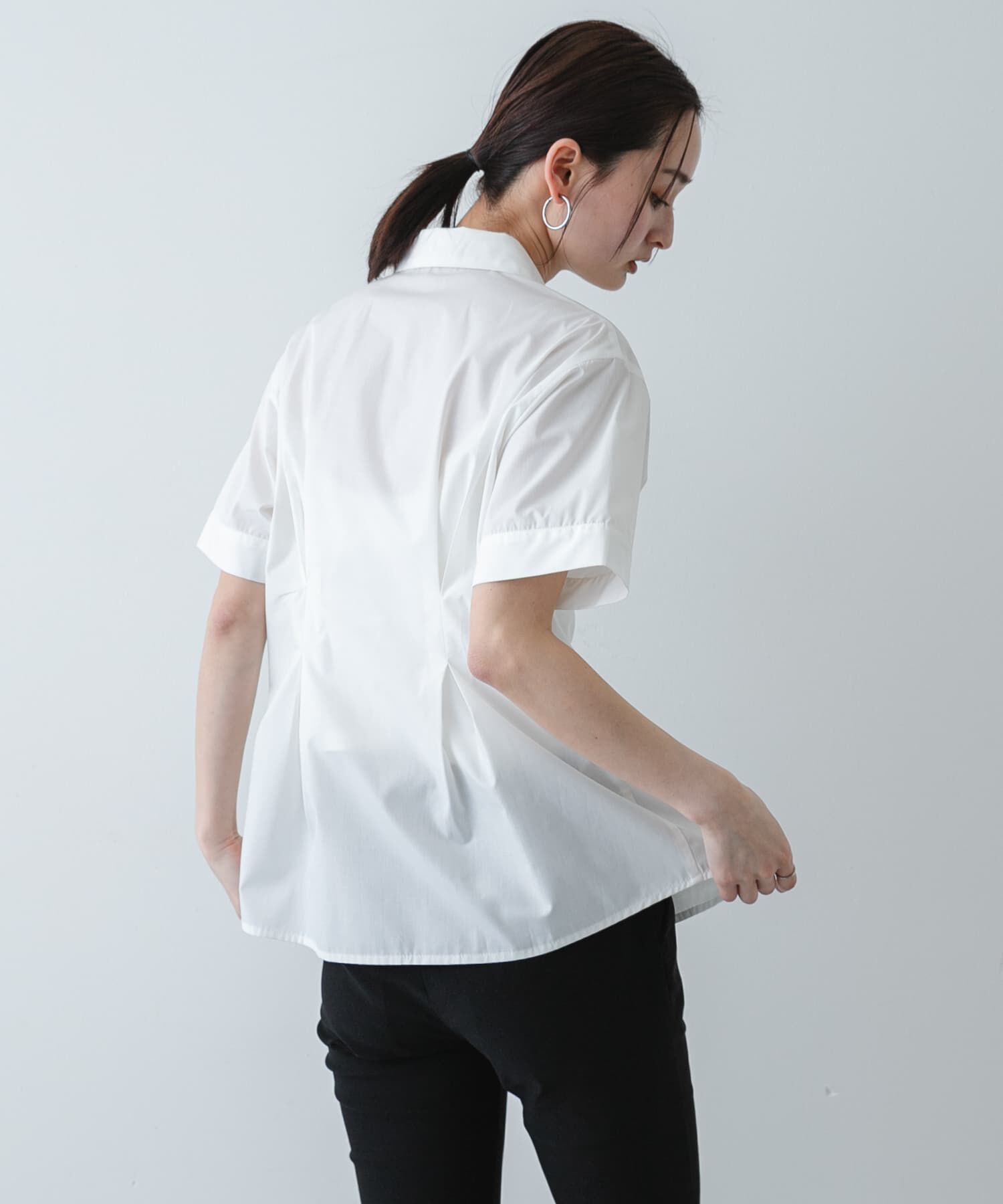 SENSE OF PLACE by URBAN RESEARCH「『イージーケア』ウエストタックハーフスリーブシャツ」|シャツ・ブラウス|
