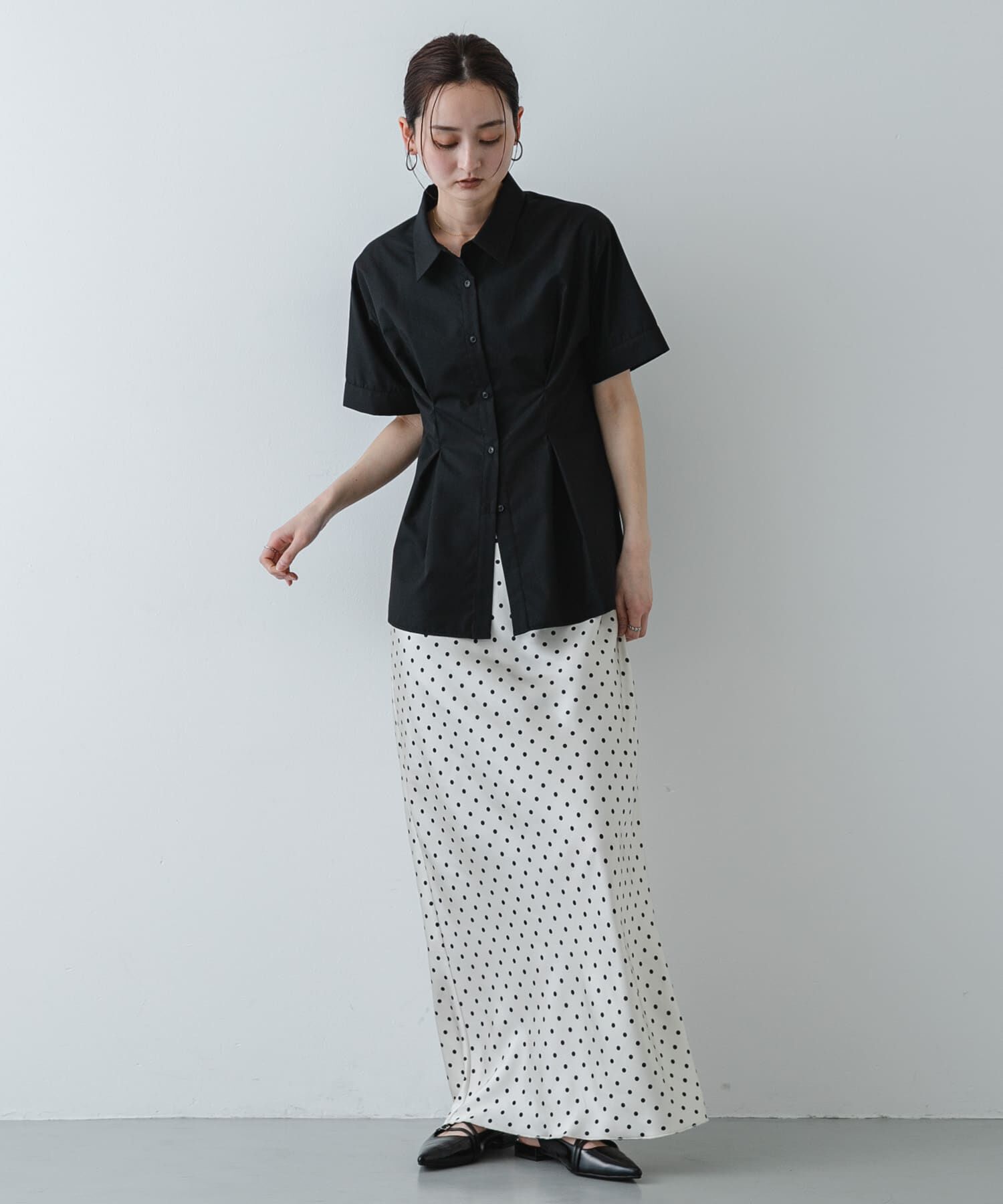 SENSE OF PLACE by URBAN RESEARCH「『イージーケア』ウエストタックハーフスリーブシャツ」|シャツ・ブラウス|