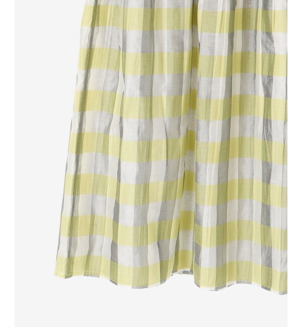 le.coeur blanc「チェック&times;ストライプシャーリングスカート」|スカート|