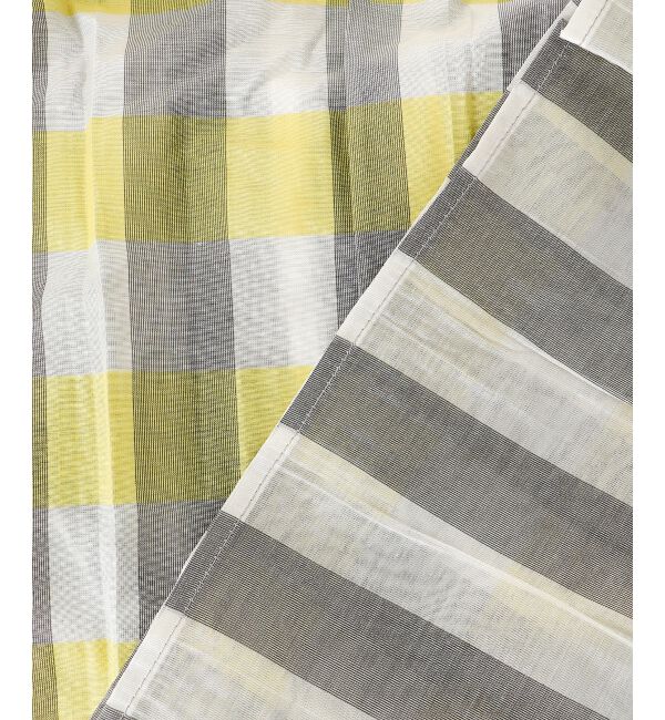 le.coeur blanc「チェック&times;ストライプシャーリングスカート」|スカート|