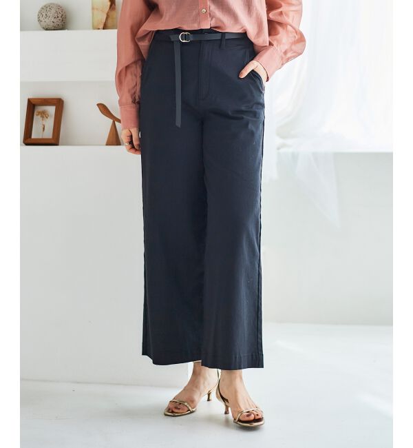 le.coeur blanc「ワイドストレートチノパン」|チノ|