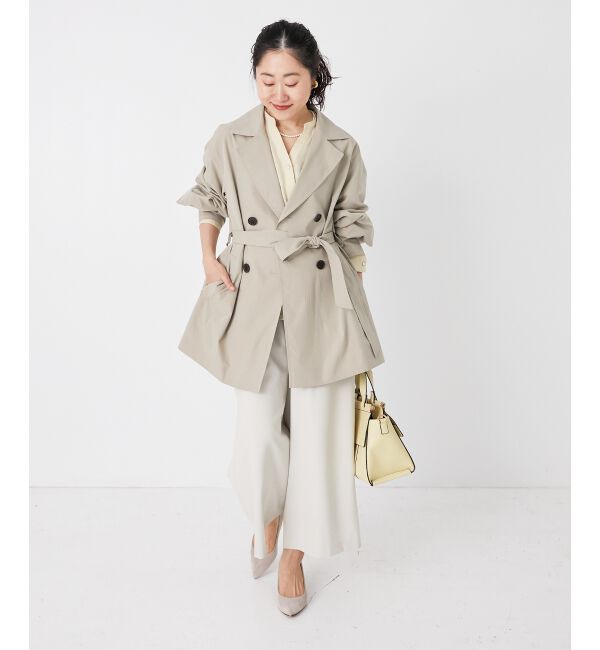 le.coeur blanc「リネンライクワイドクロップドパンツ」|その他|