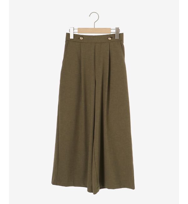 le.coeur blanc「リネンライクワイドクロップドパンツ」|その他|