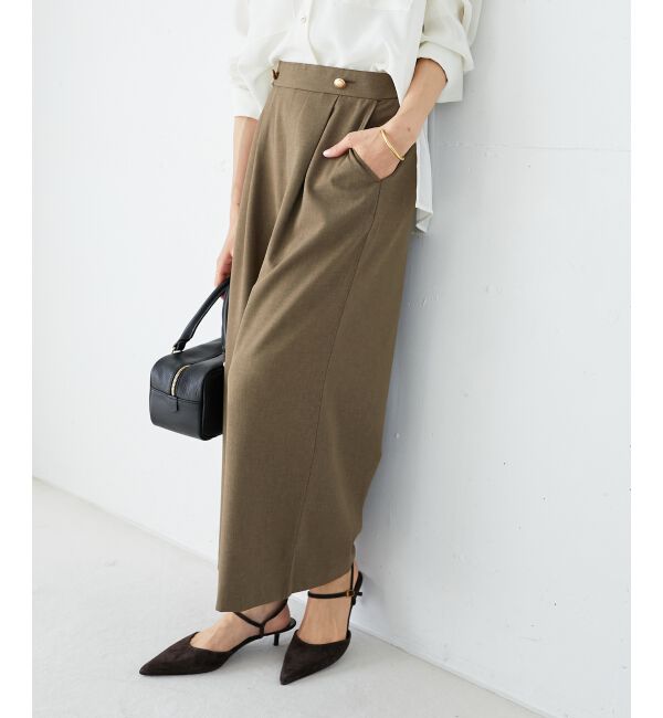 le.coeur blanc「リネンライクワイドクロップドパンツ」|その他|